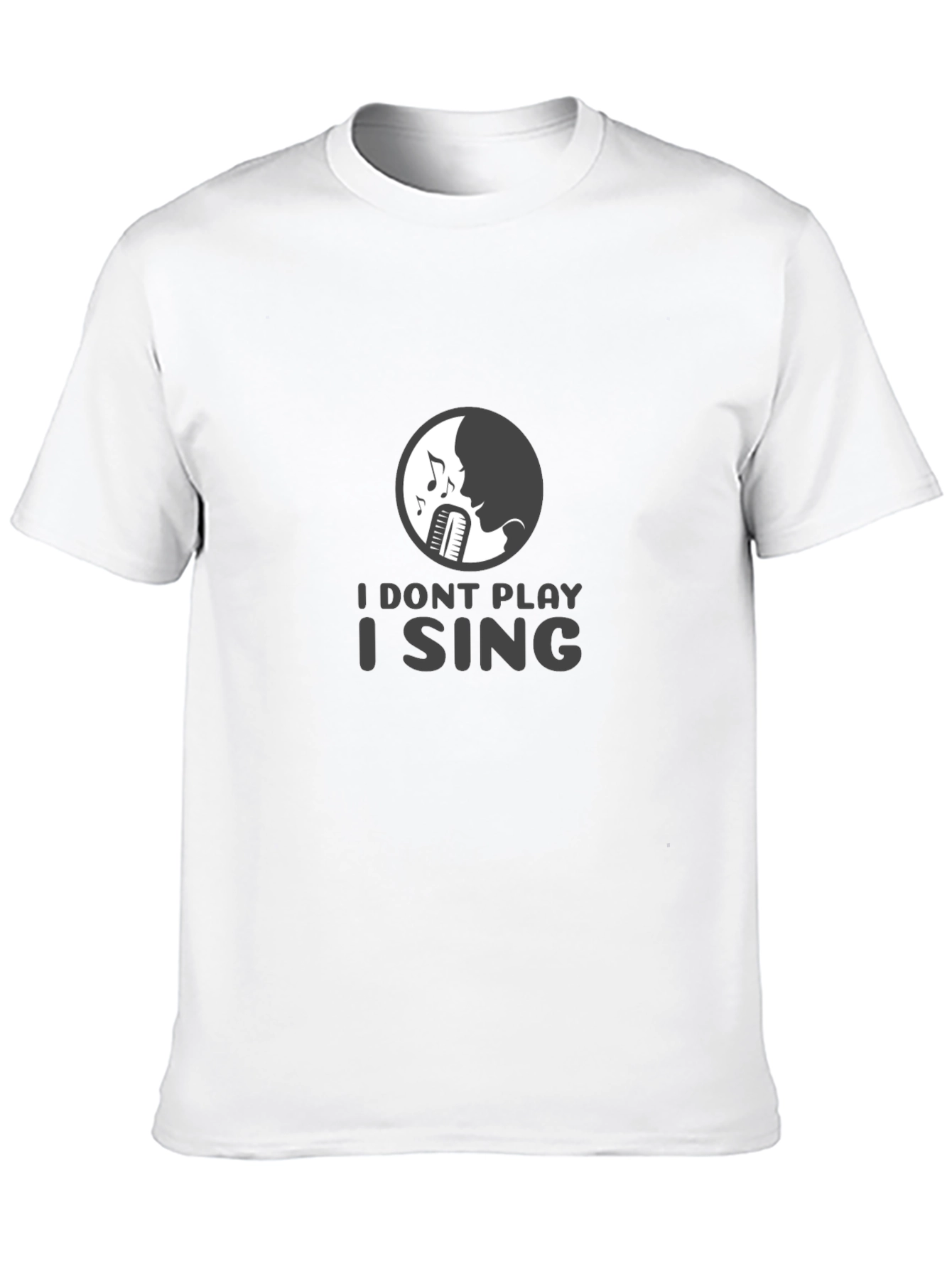 I Sing Graphic Tee - Musicians Black T-Shirt