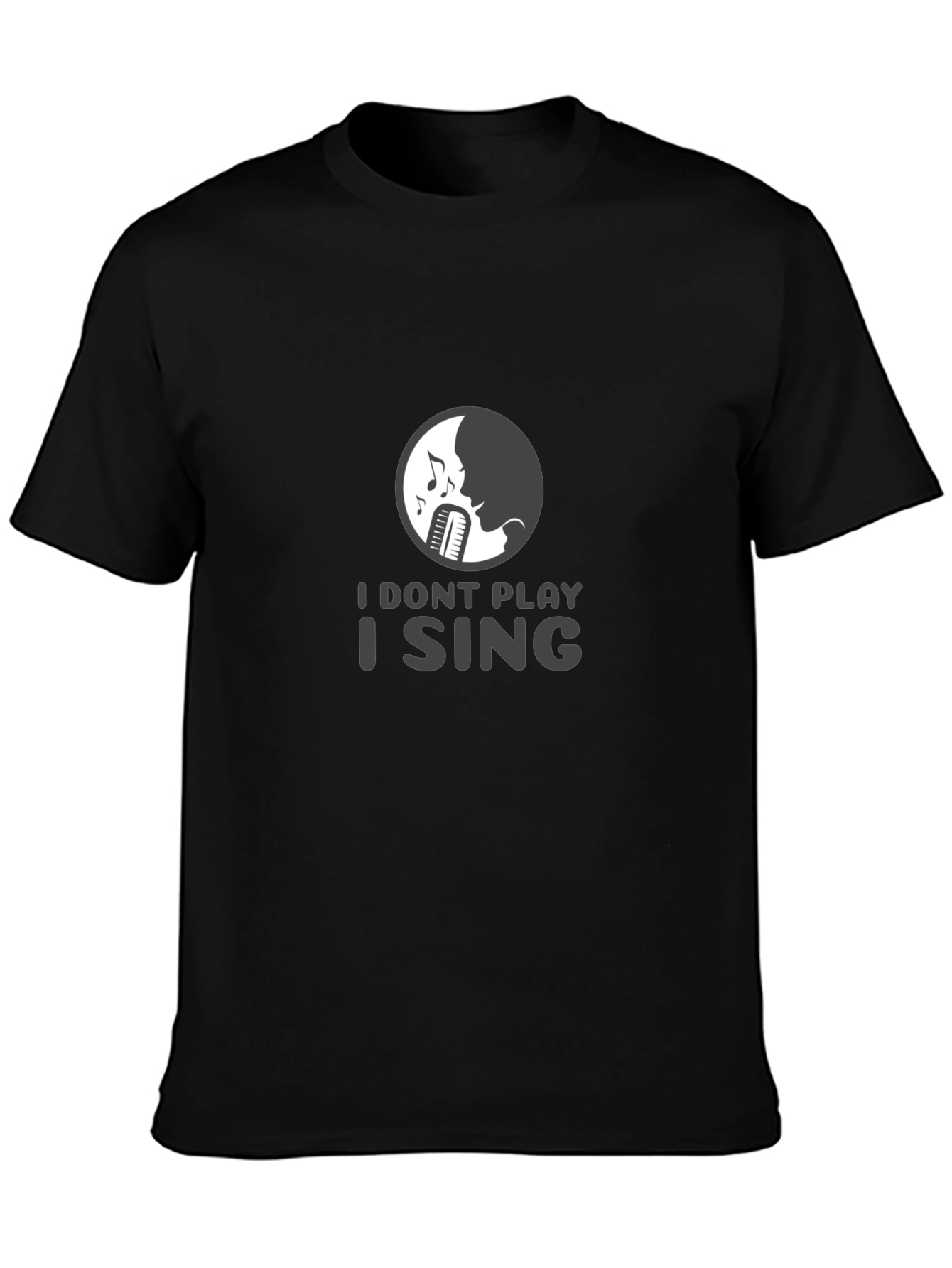 I Sing Graphic Tee - Musicians Black T-Shirt