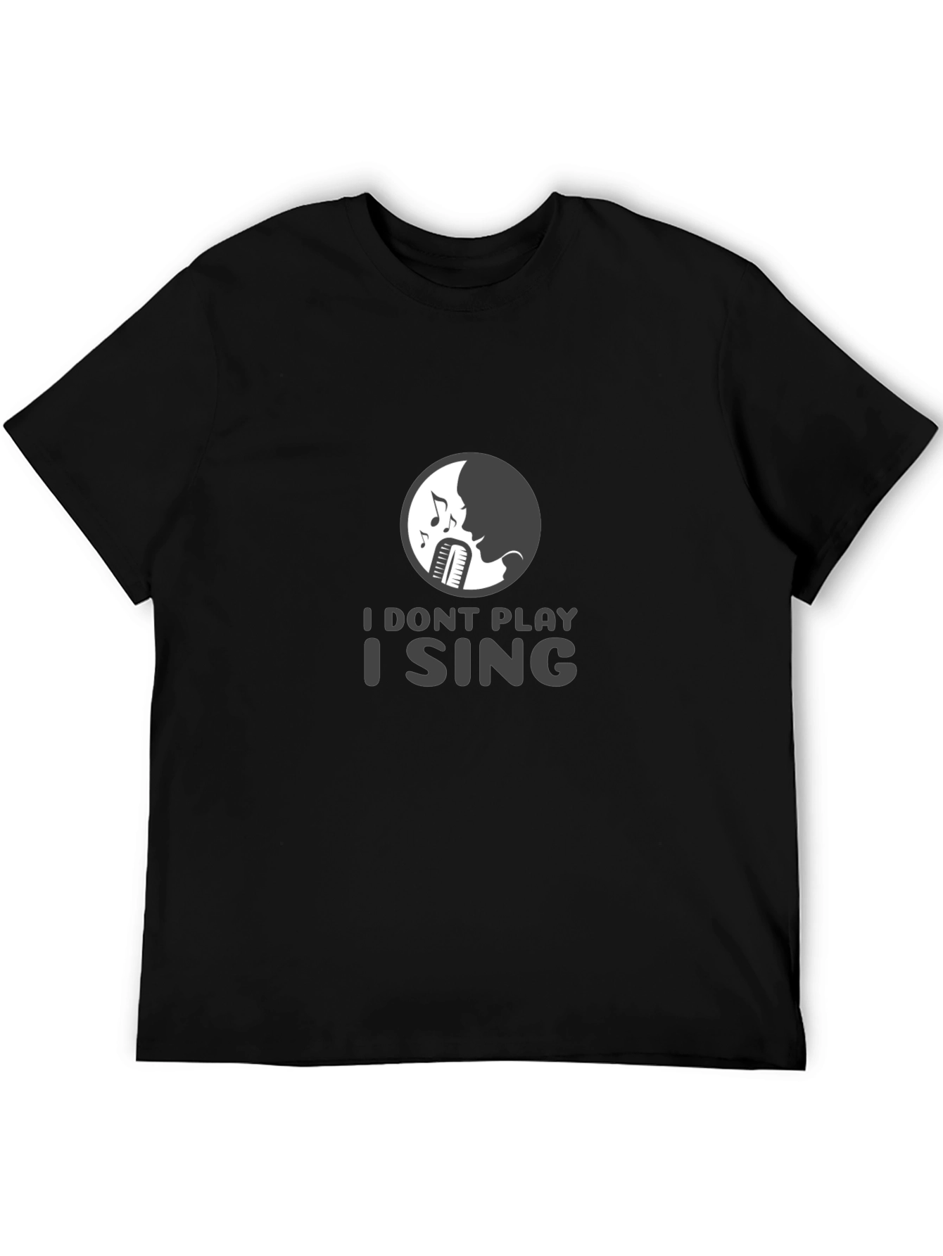 I Sing Graphic Tee - Musicians Black T-Shirt