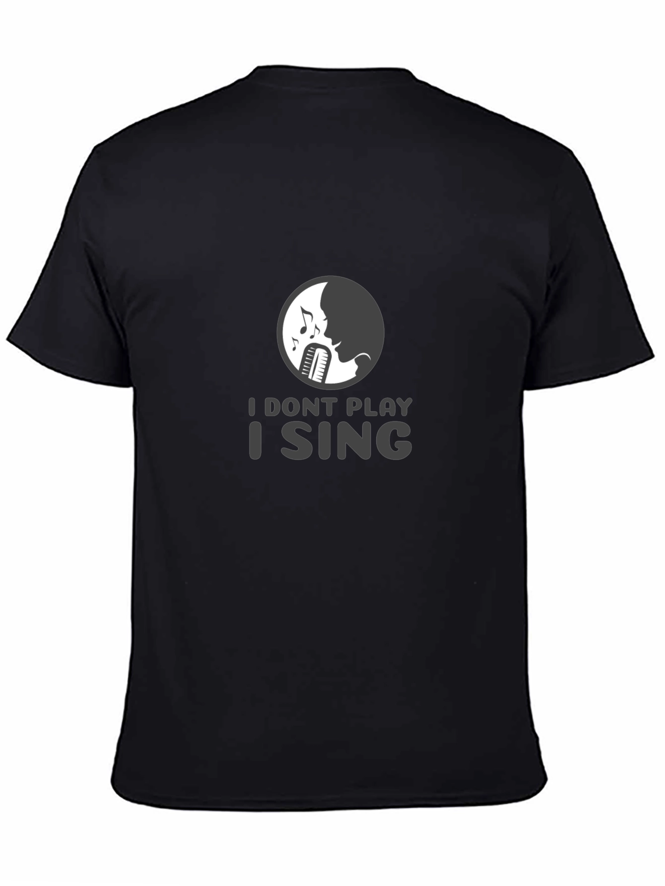 I Sing Graphic Tee - Musicians Black T-Shirt