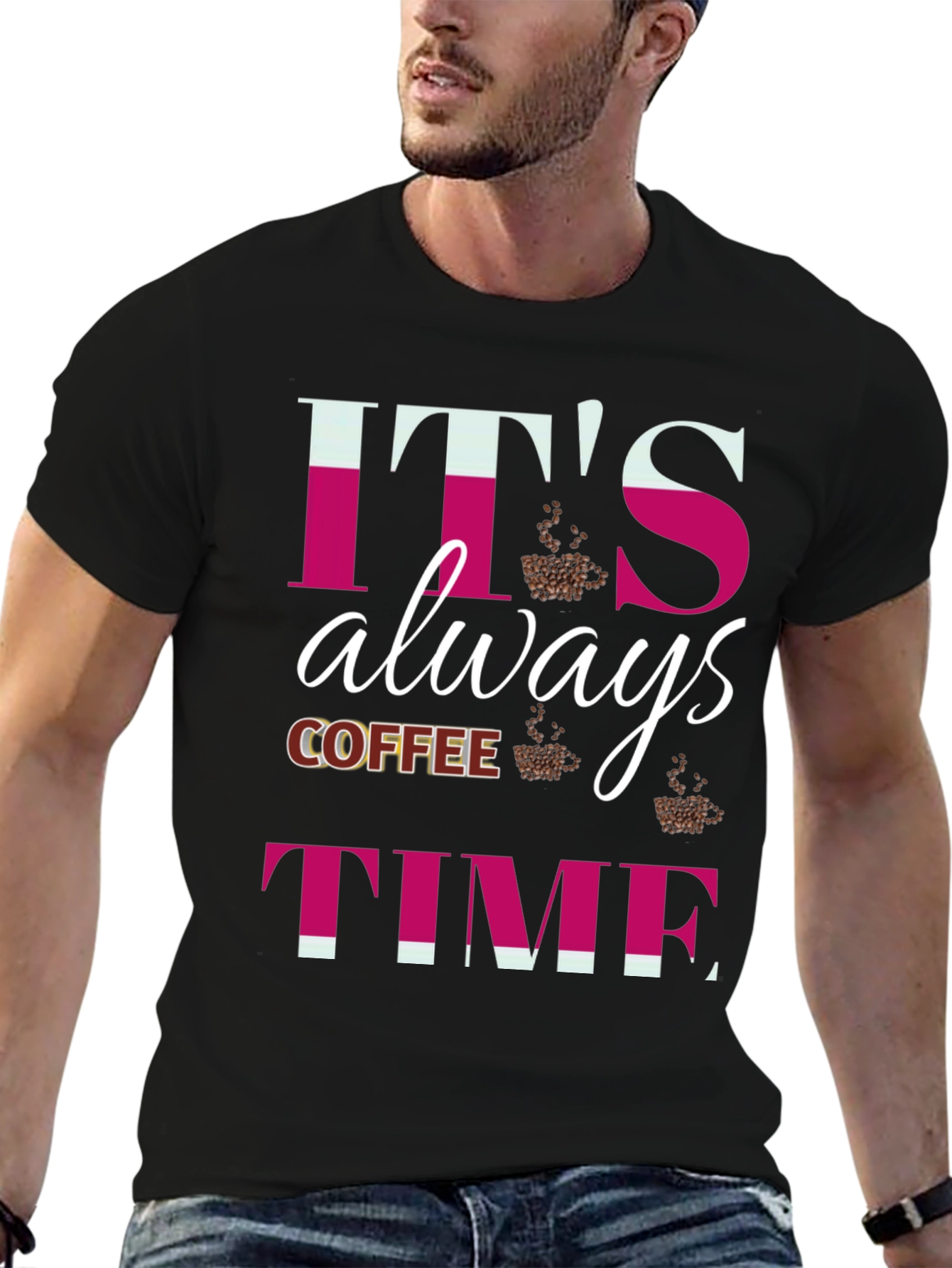 Its Always Coffee Time Graphic T-Shirt