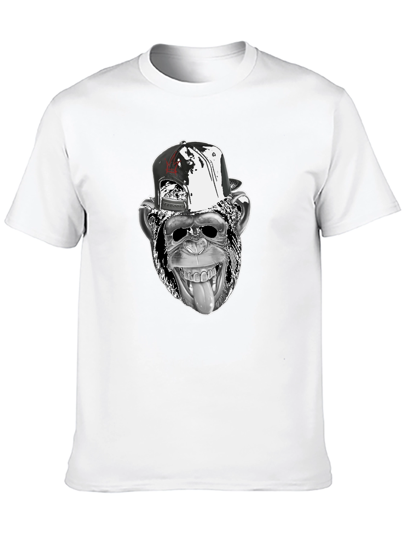 Cool Monkey Graphic Tee - Black Cotton T-Shirt
