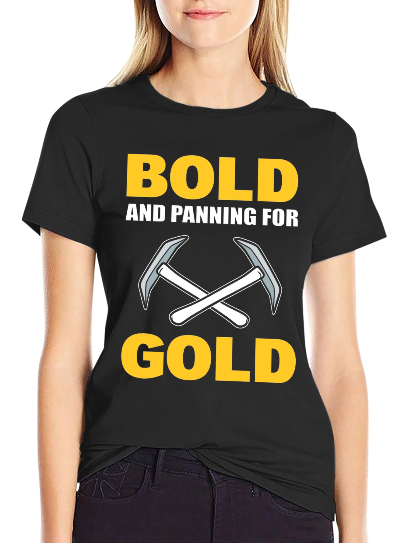 Bold Gold Panning T-Shirt - Miners Tee