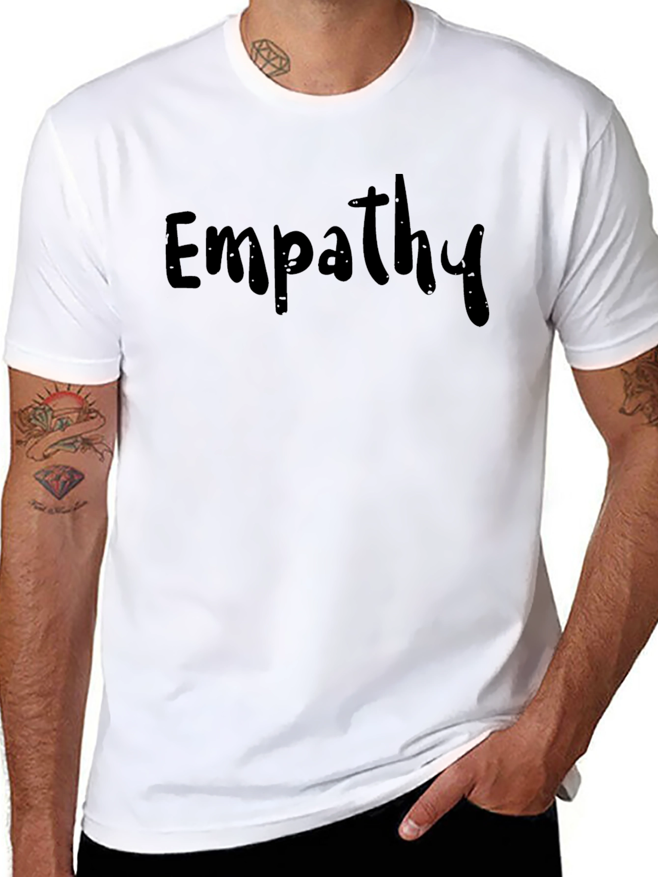 Empathy Black T-Shirt - Stylish and Comfortable