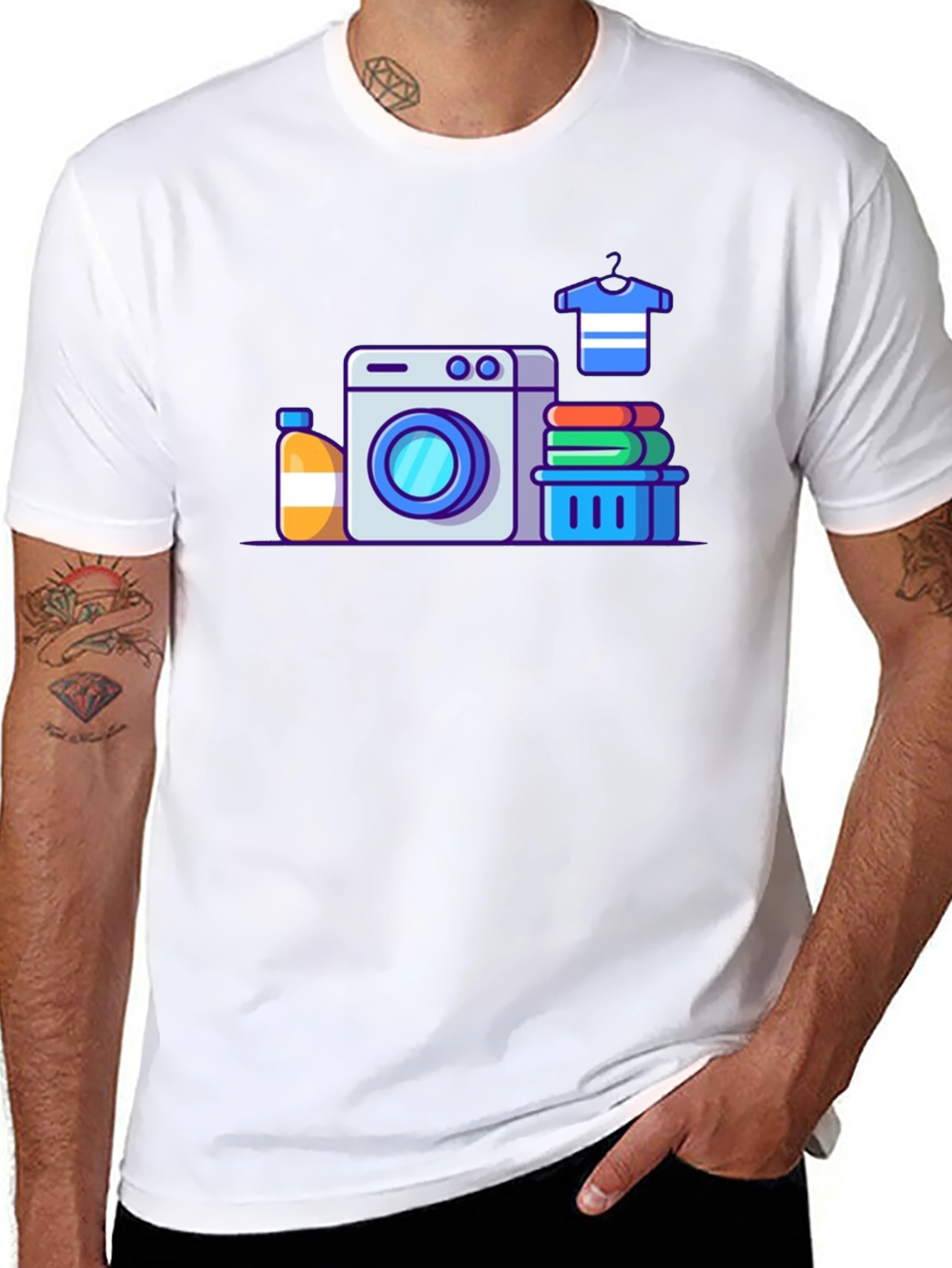 Laundry Day Graphic T-Shirt - Clean Comfort