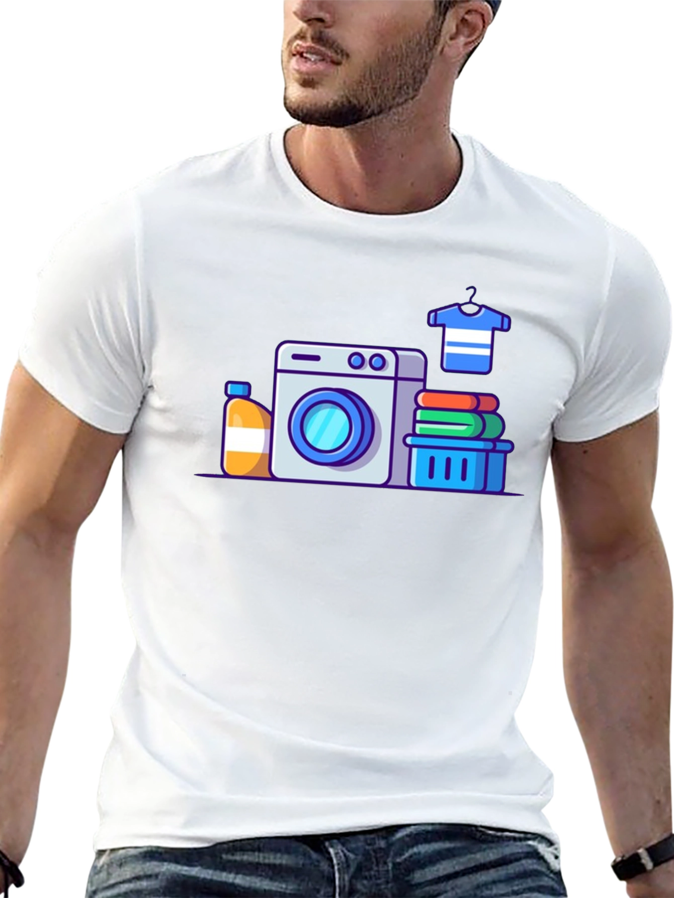 Laundry Day Graphic T-Shirt - Clean Comfort