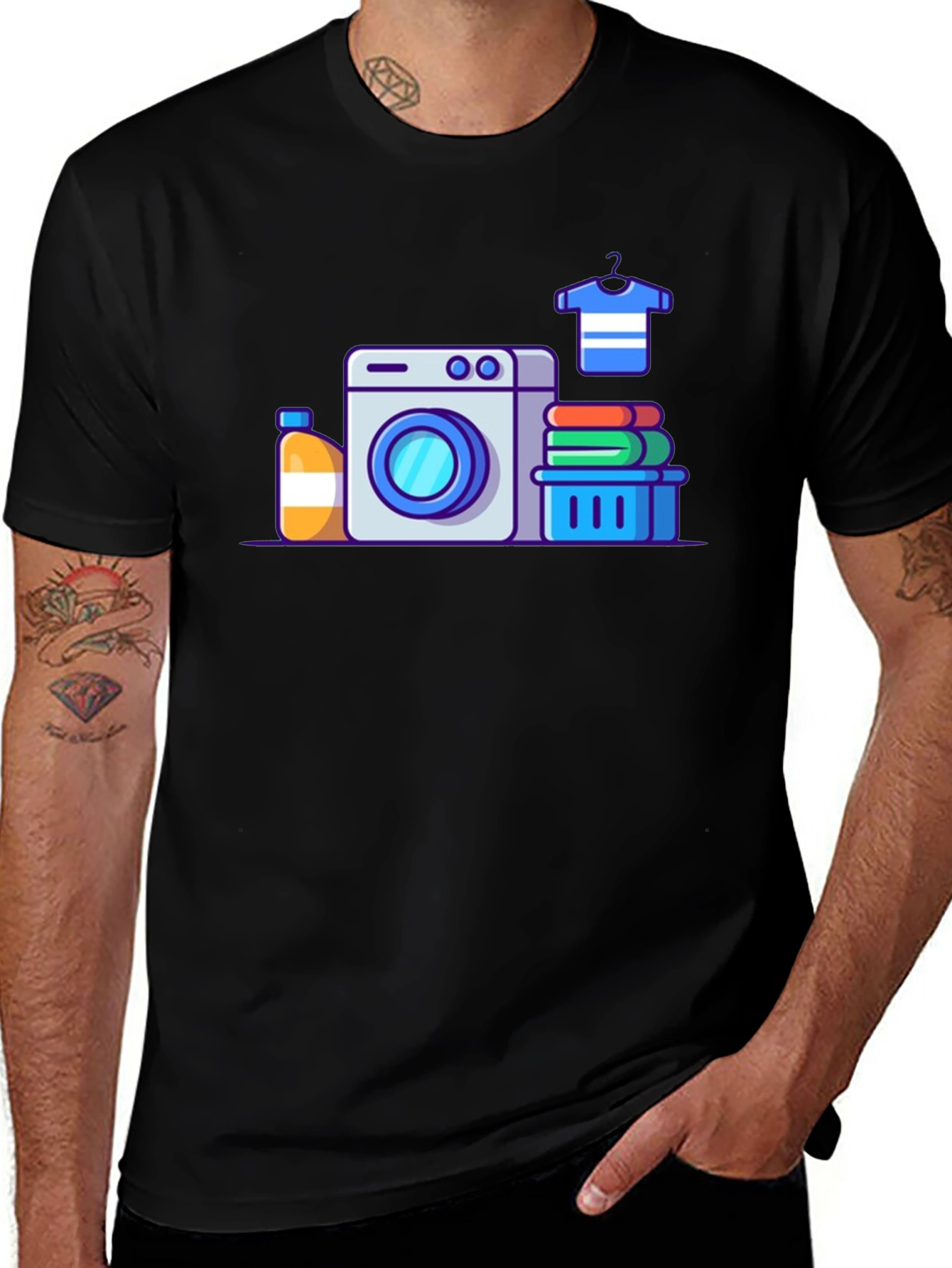 Laundry Day Graphic T-Shirt - Clean Comfort