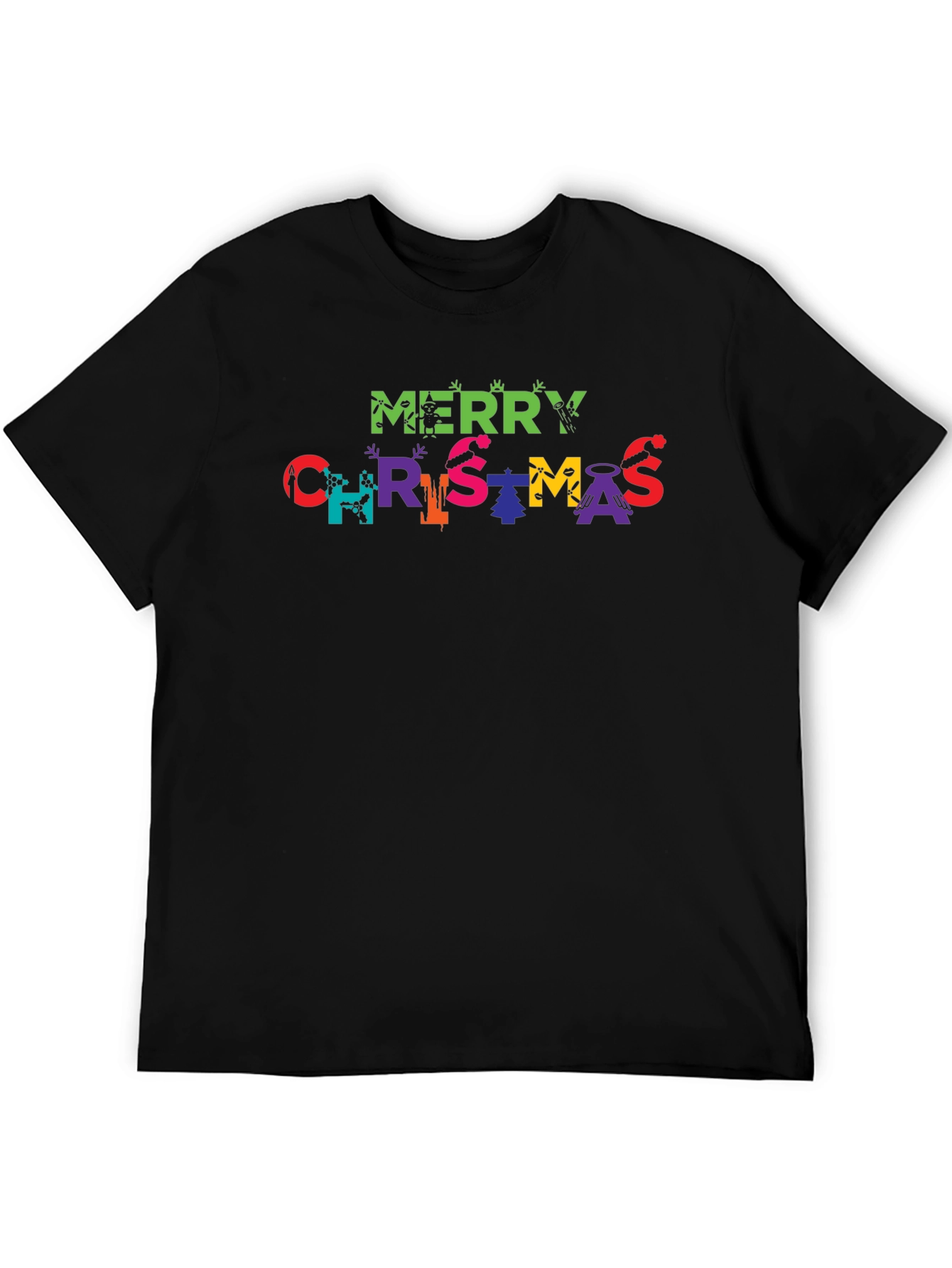 Merry Christmas Graphic Print T-Shirt