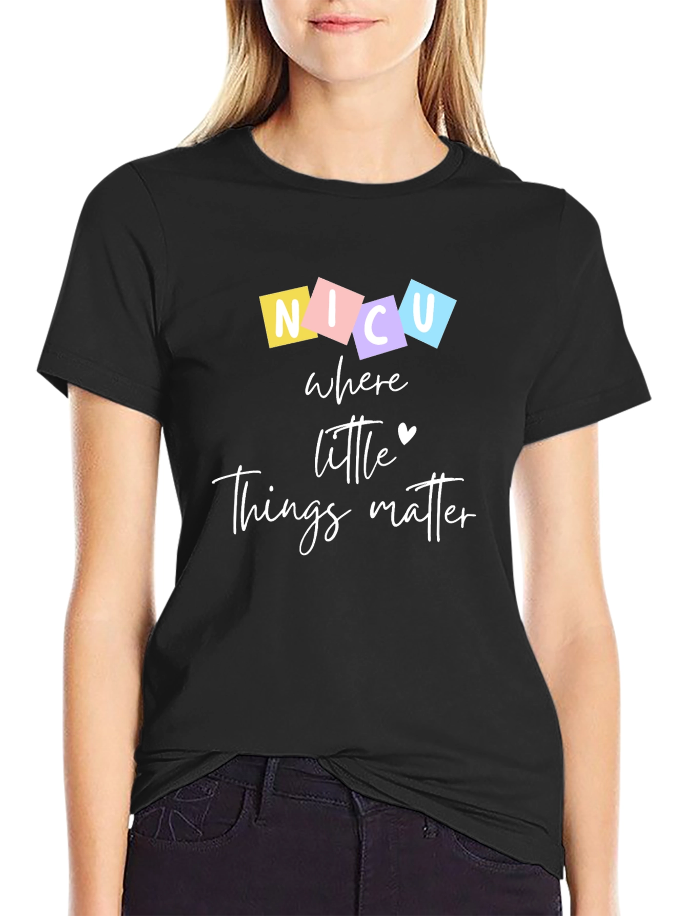 NICU Where Little Things Matter Graphic T-Shirt