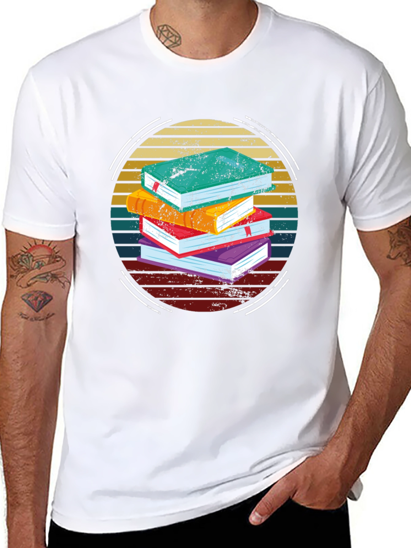 Book Lover Retro T-Shirt