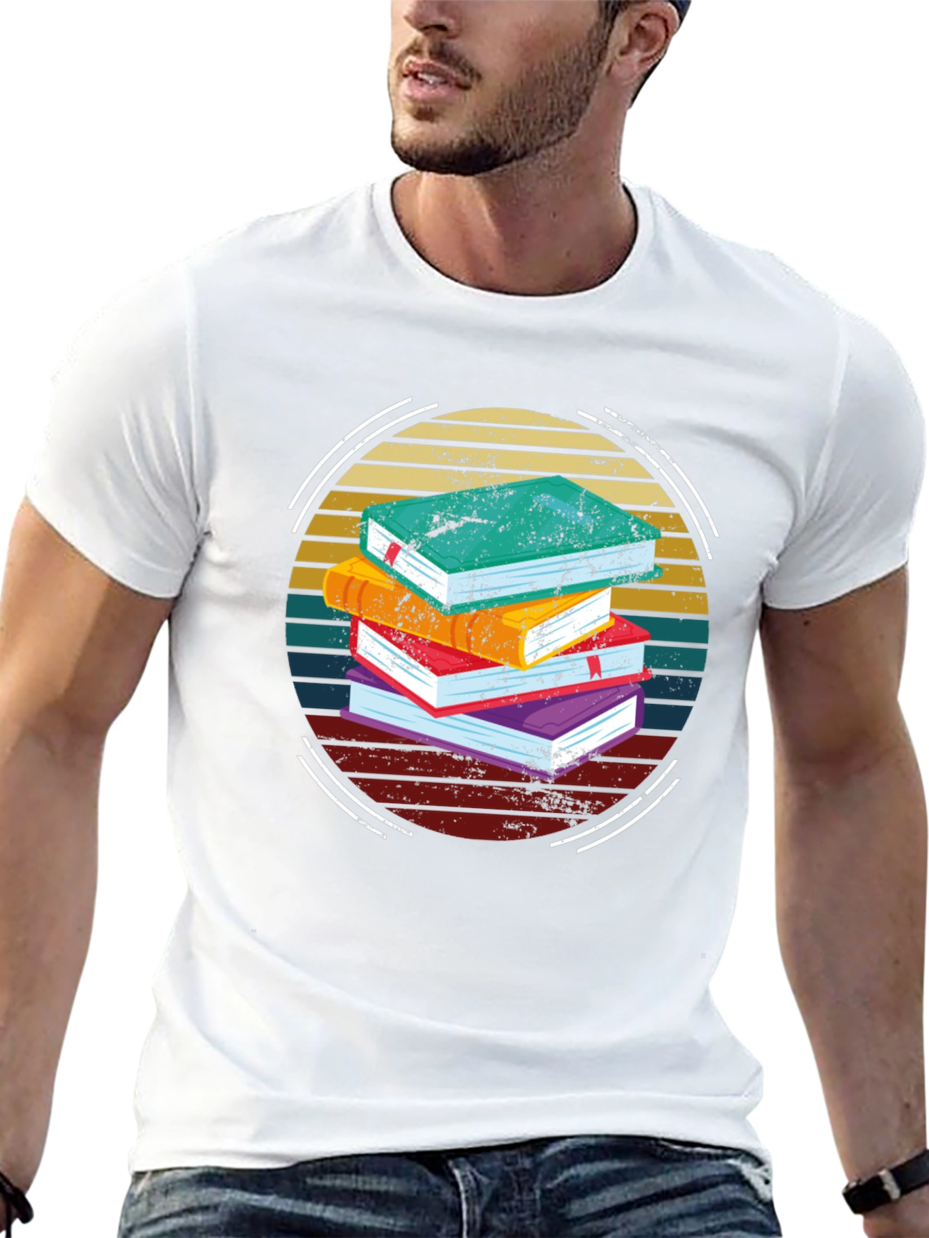 Book Lover Retro T-Shirt