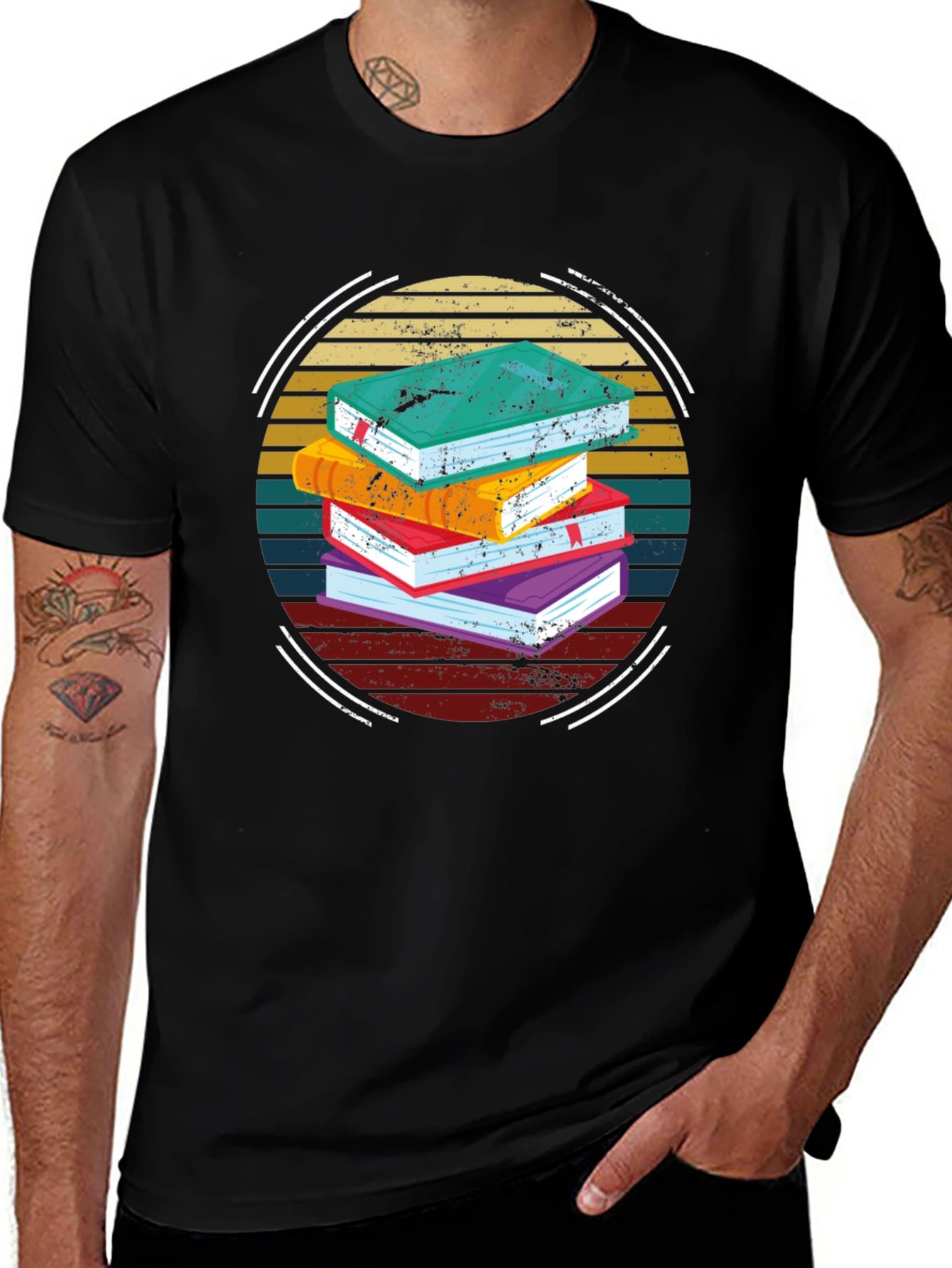 Book Lover Retro T-Shirt