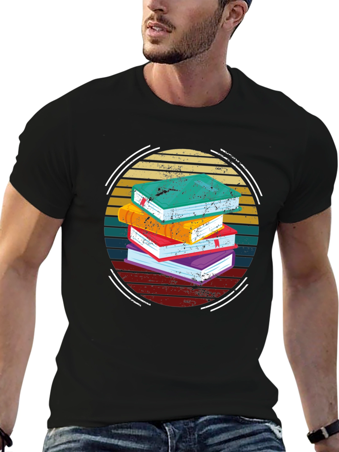 Book Lover Retro T-Shirt