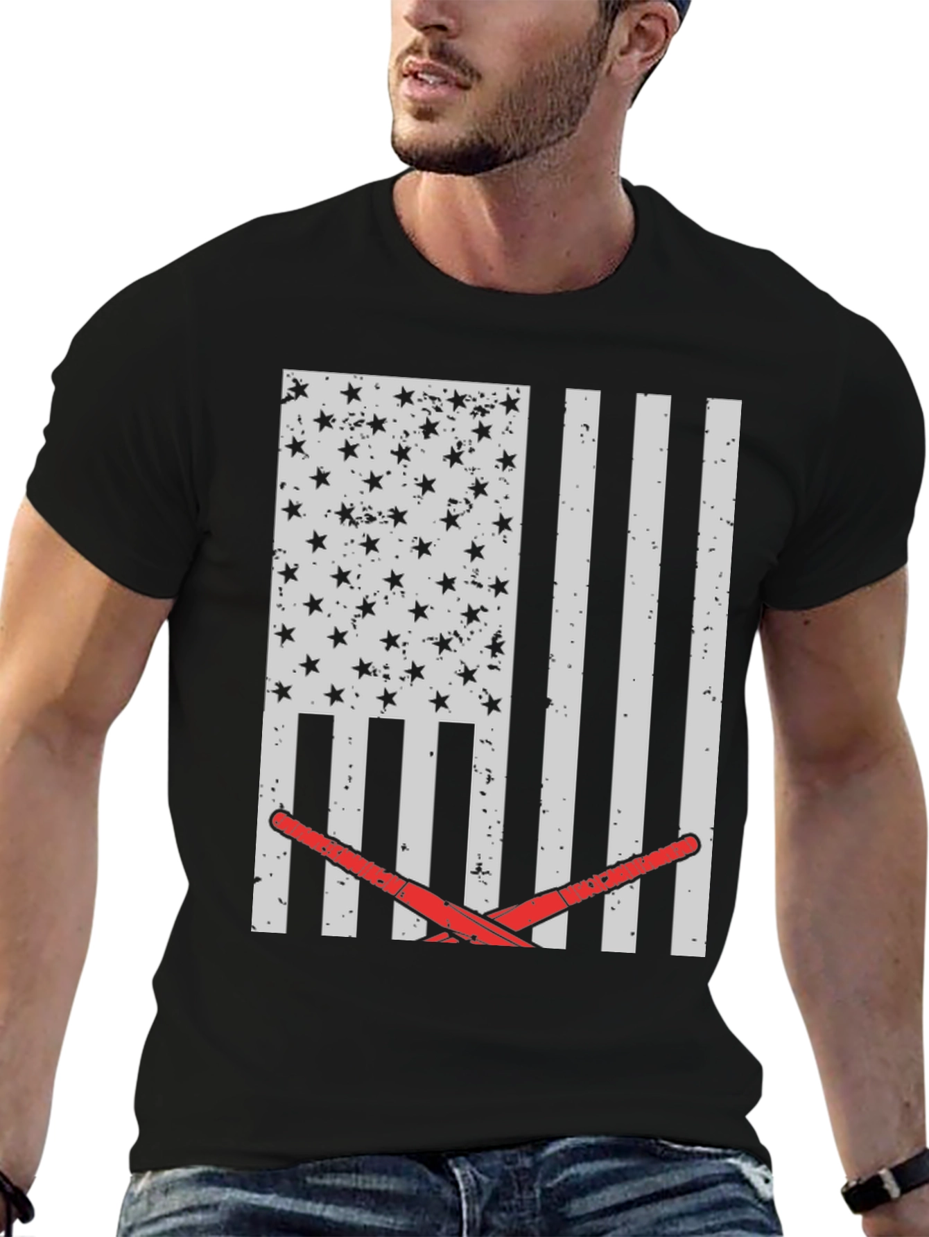 American Flag Lacrosse T-Shirt