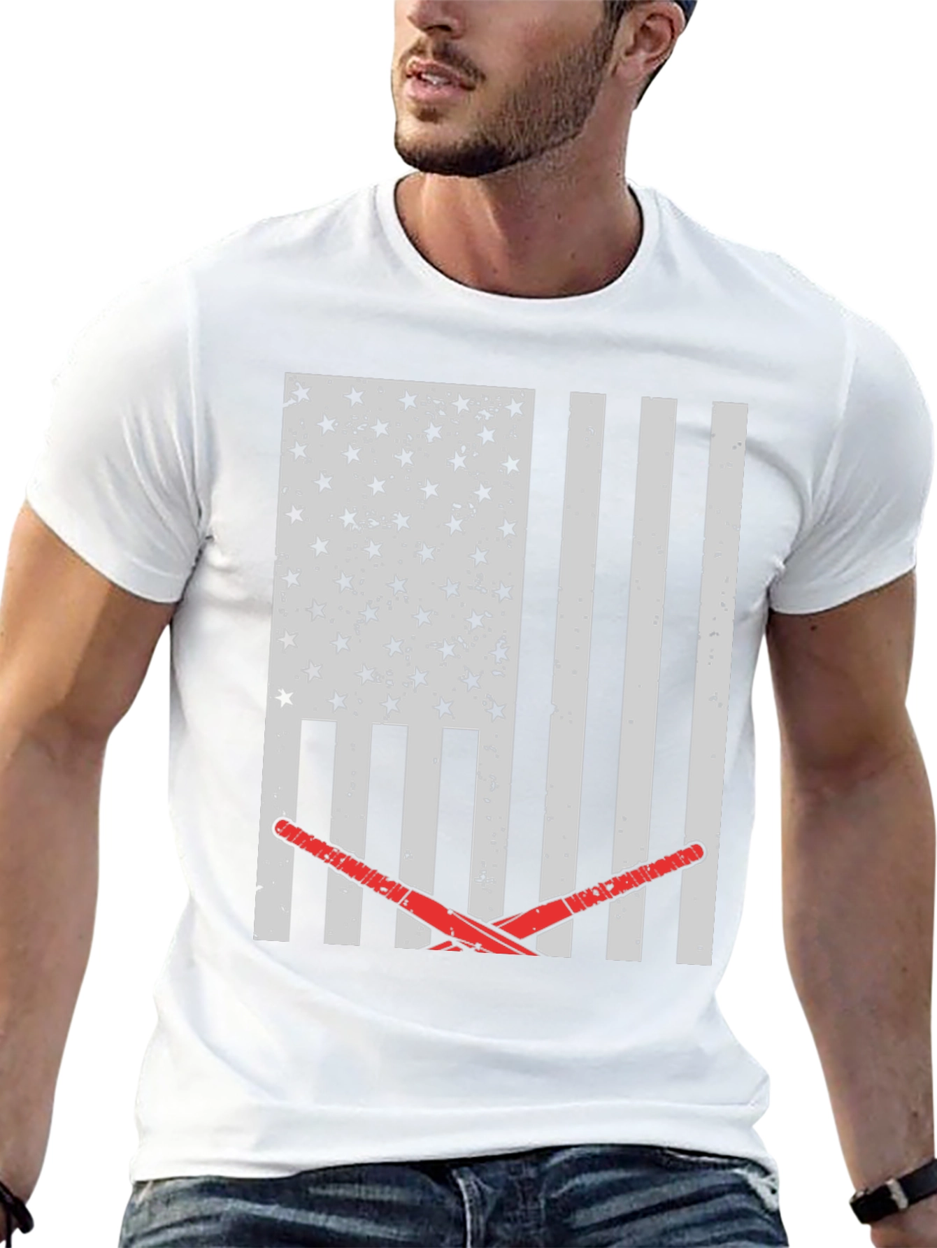 American Flag Lacrosse T-Shirt