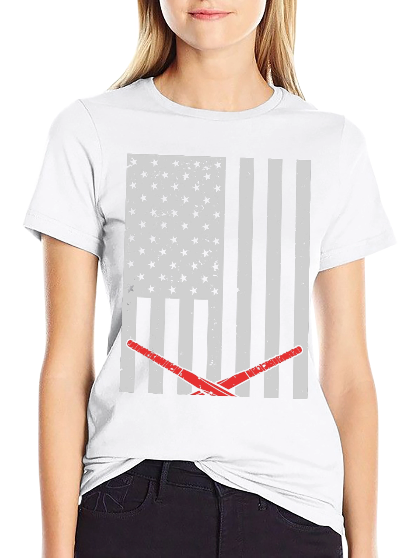 American Flag Lacrosse T-Shirt