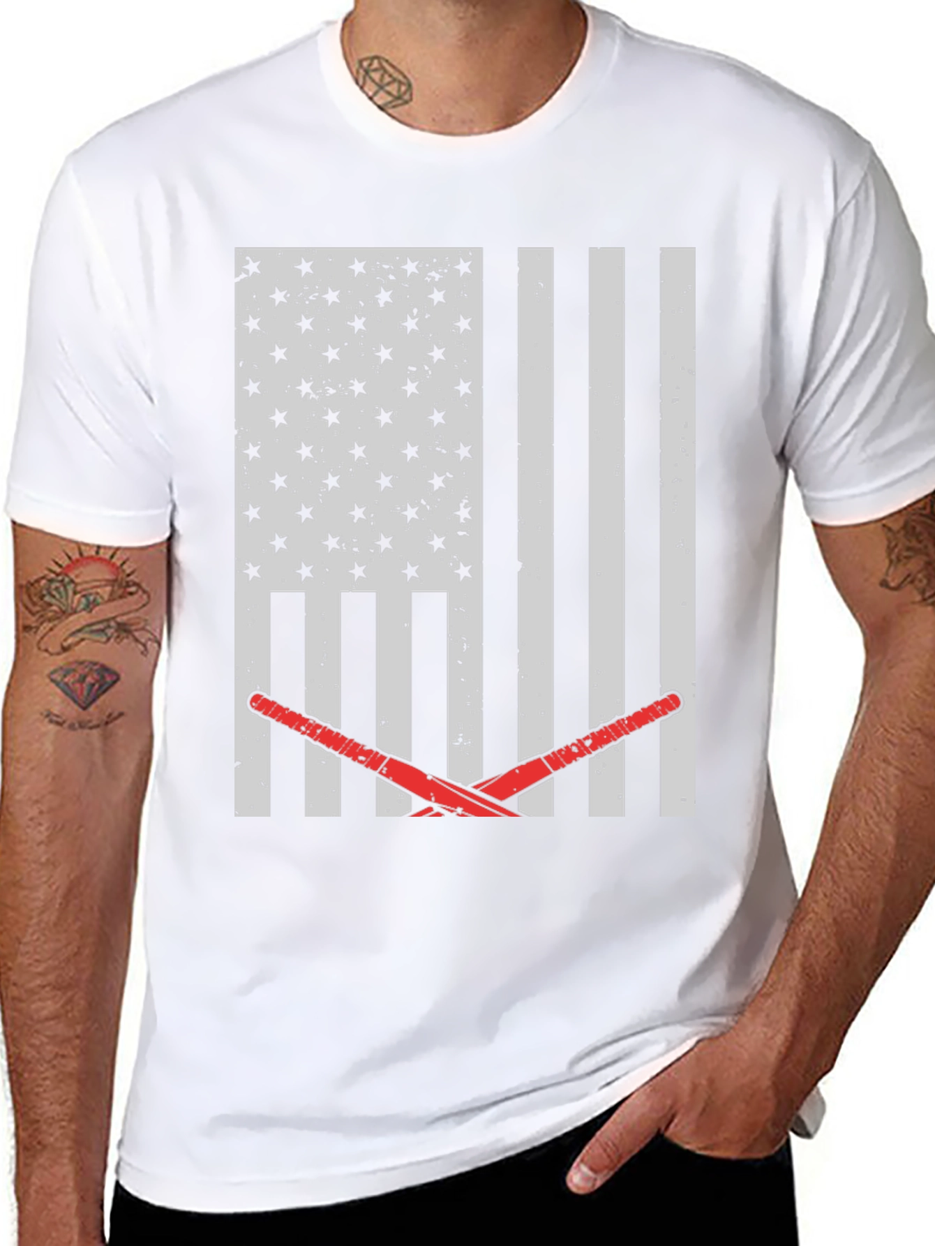 American Flag Lacrosse T-Shirt