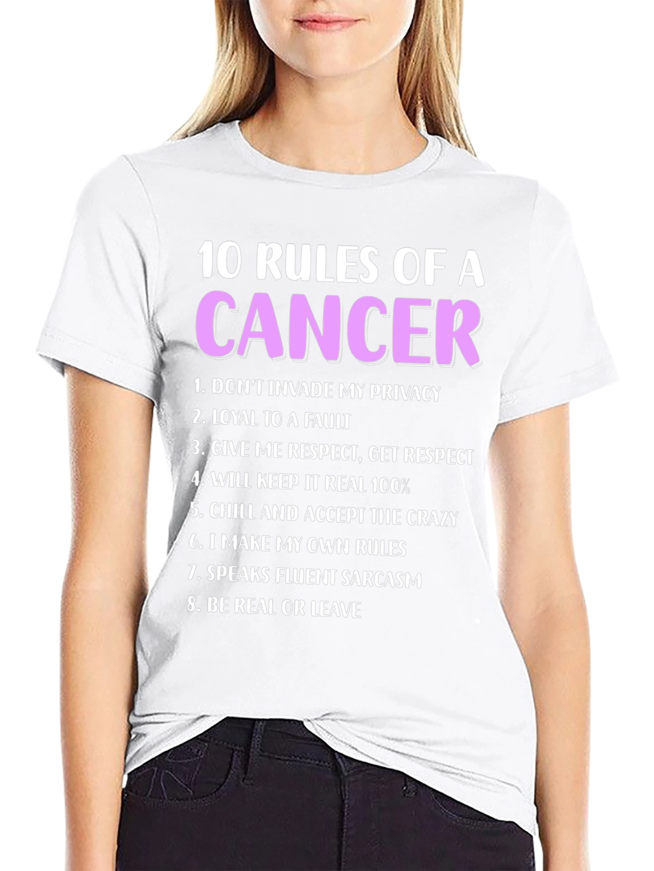 Cancer Zodiac T-Shirt - 10 Rules