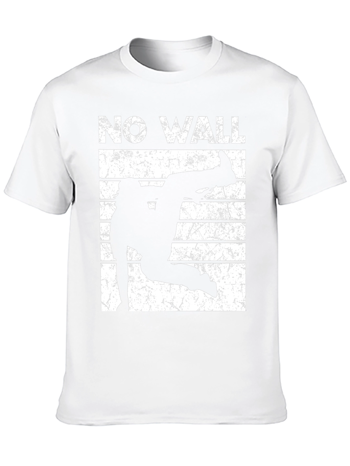 No Wall Graphic Tee - Black Cotton T-Shirt