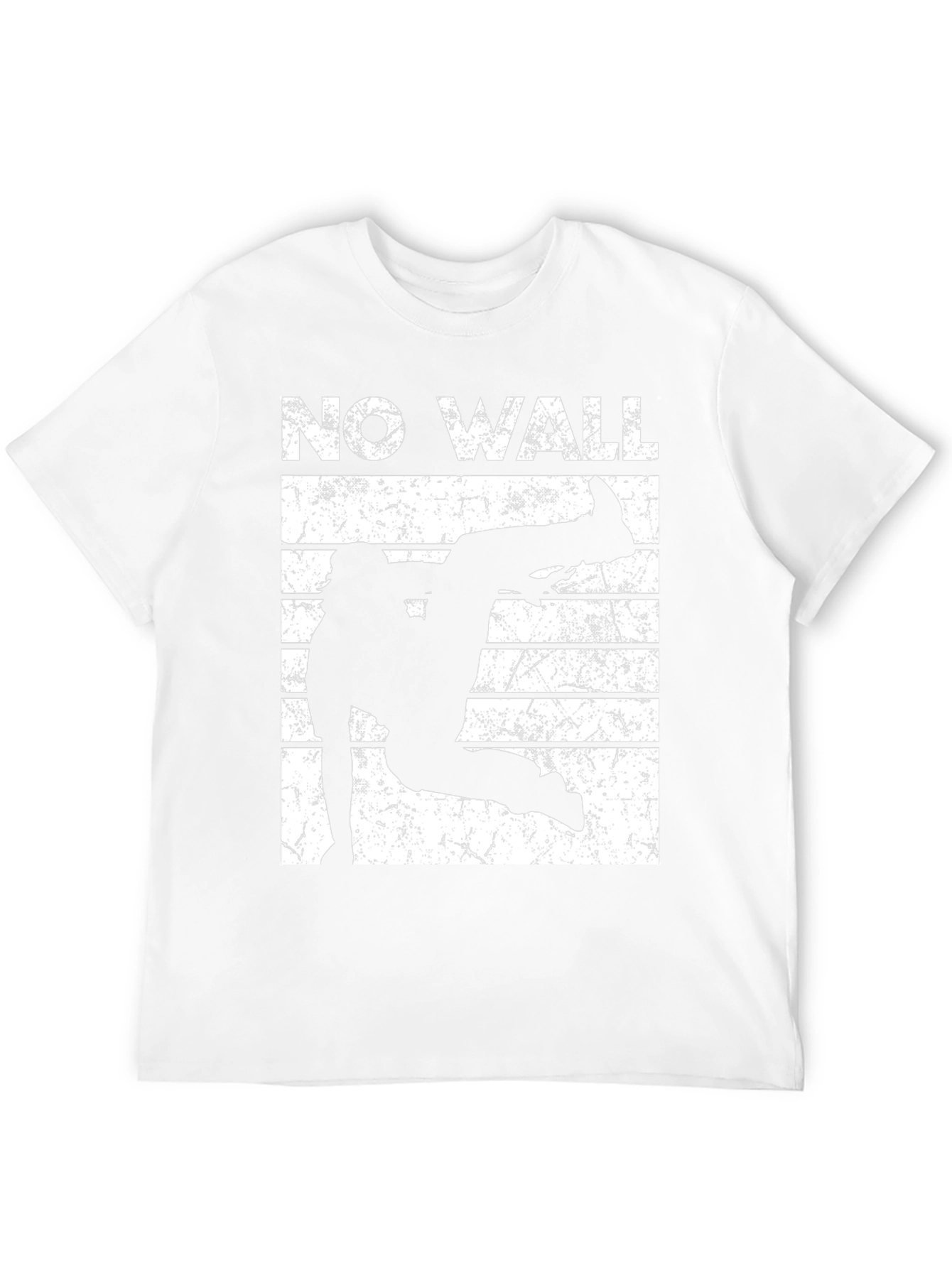 No Wall Graphic Tee - Black Cotton T-Shirt