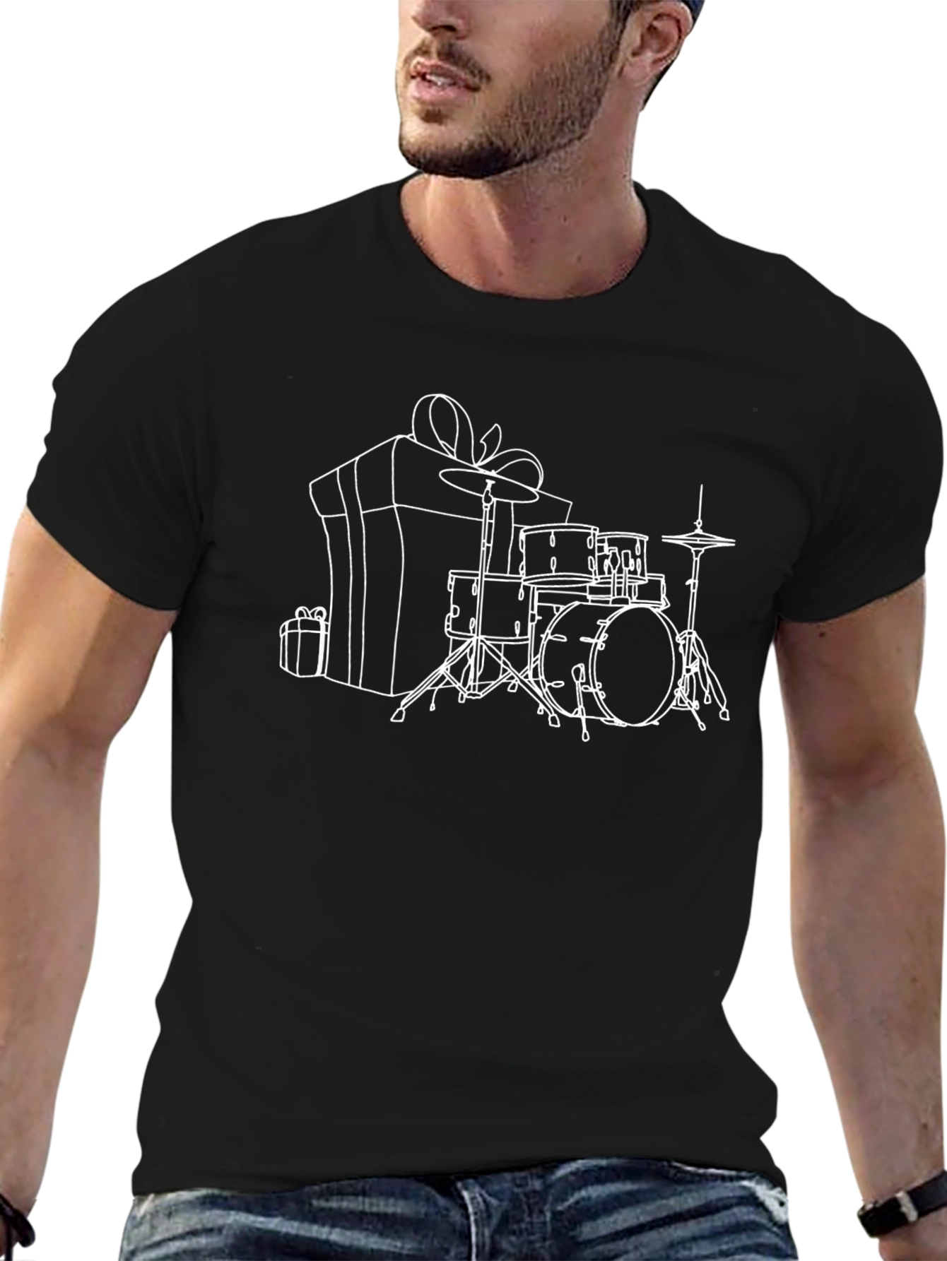 Drum Set & Gift Black T-Shirt