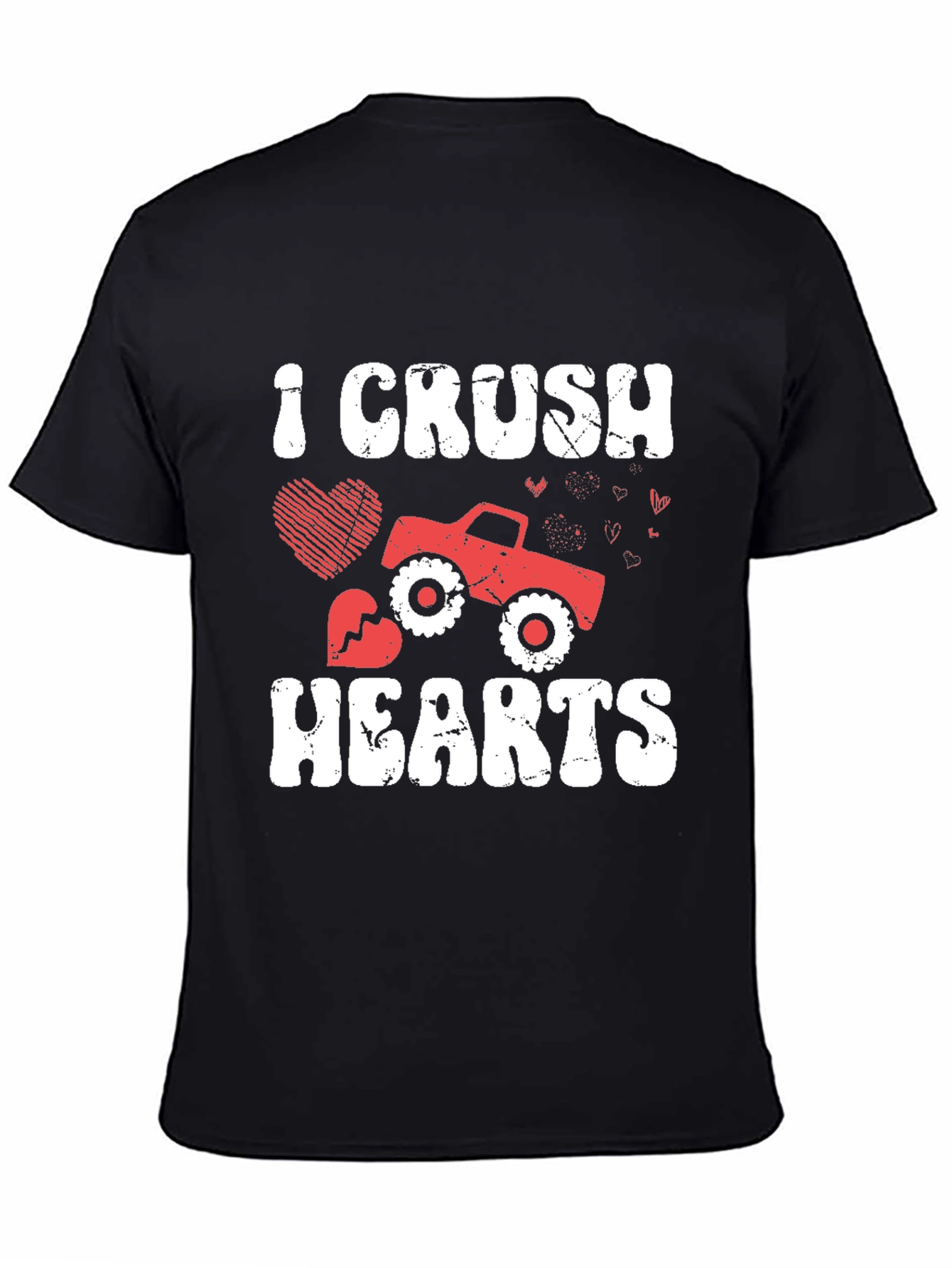 I Crush Hearts Monster Truck Graphic Tee