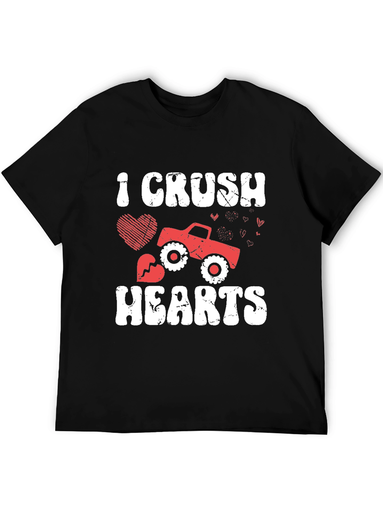 I Crush Hearts Monster Truck Graphic Tee