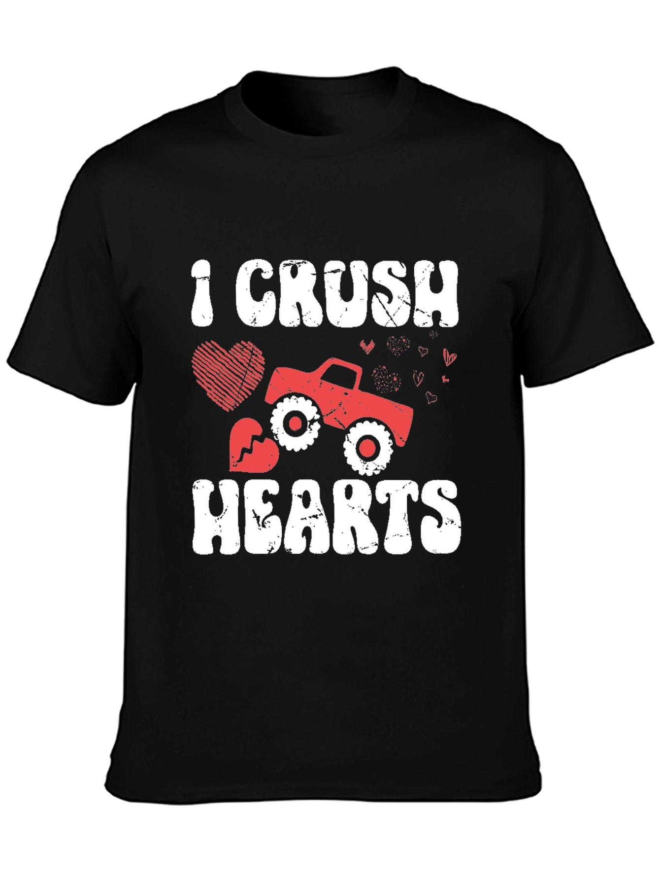 I Crush Hearts Monster Truck Graphic Tee