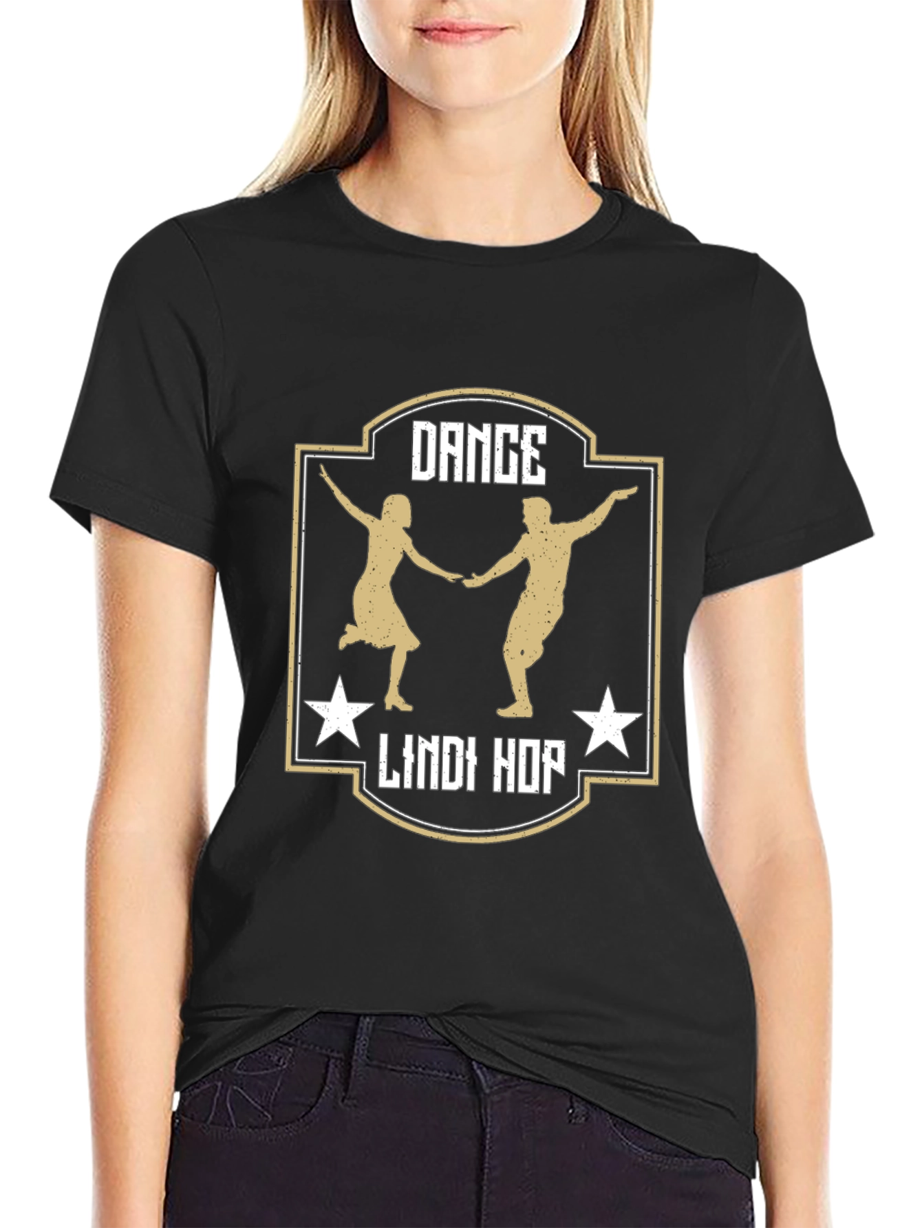 Dance Lindy Hop Graphic Tee - Retro Style