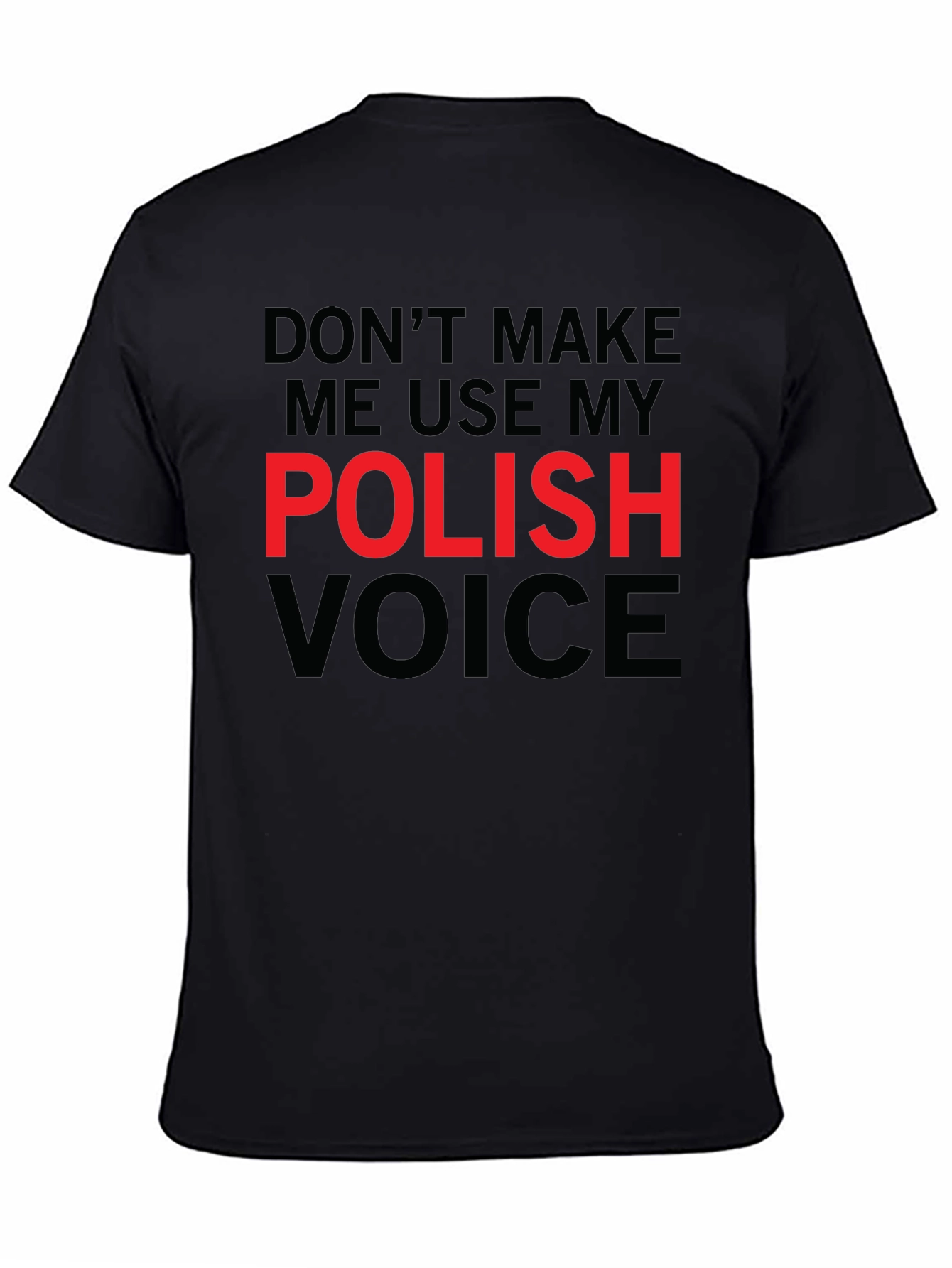 Polish Voice Graphic Tee - Funny Novelty T-Shirt