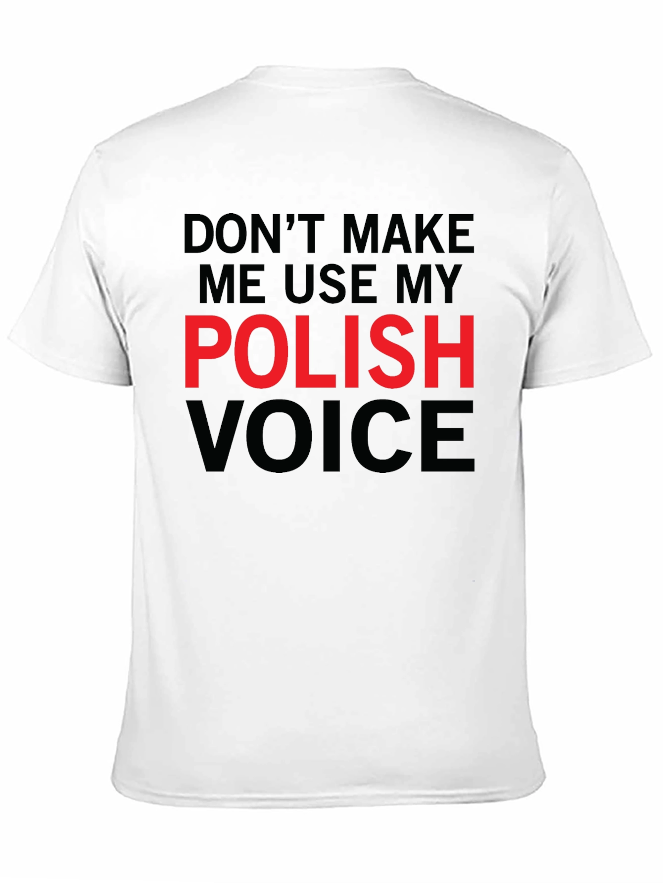 Polish Voice Graphic Tee - Funny Novelty T-Shirt
