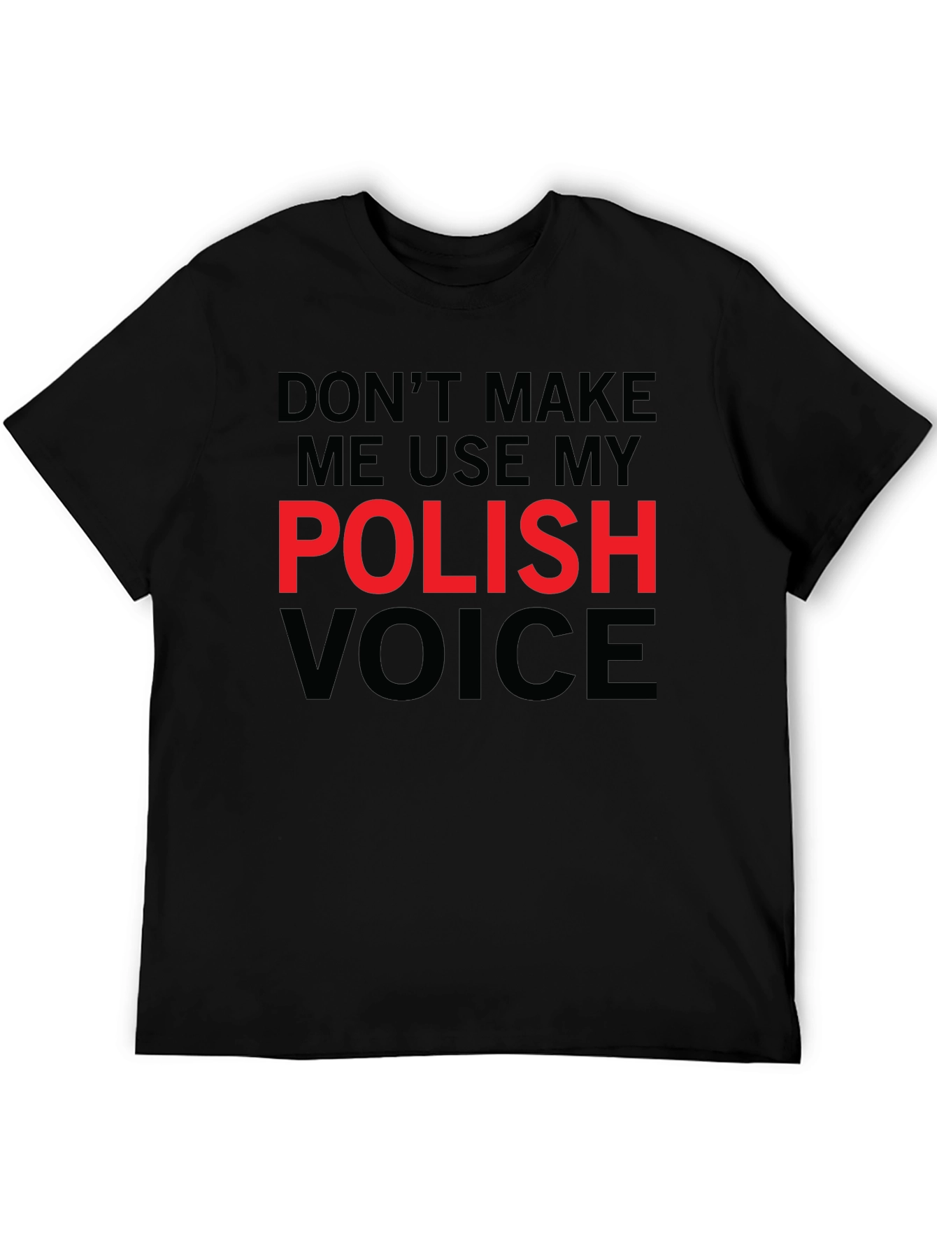 Polish Voice Graphic Tee - Funny Novelty T-Shirt