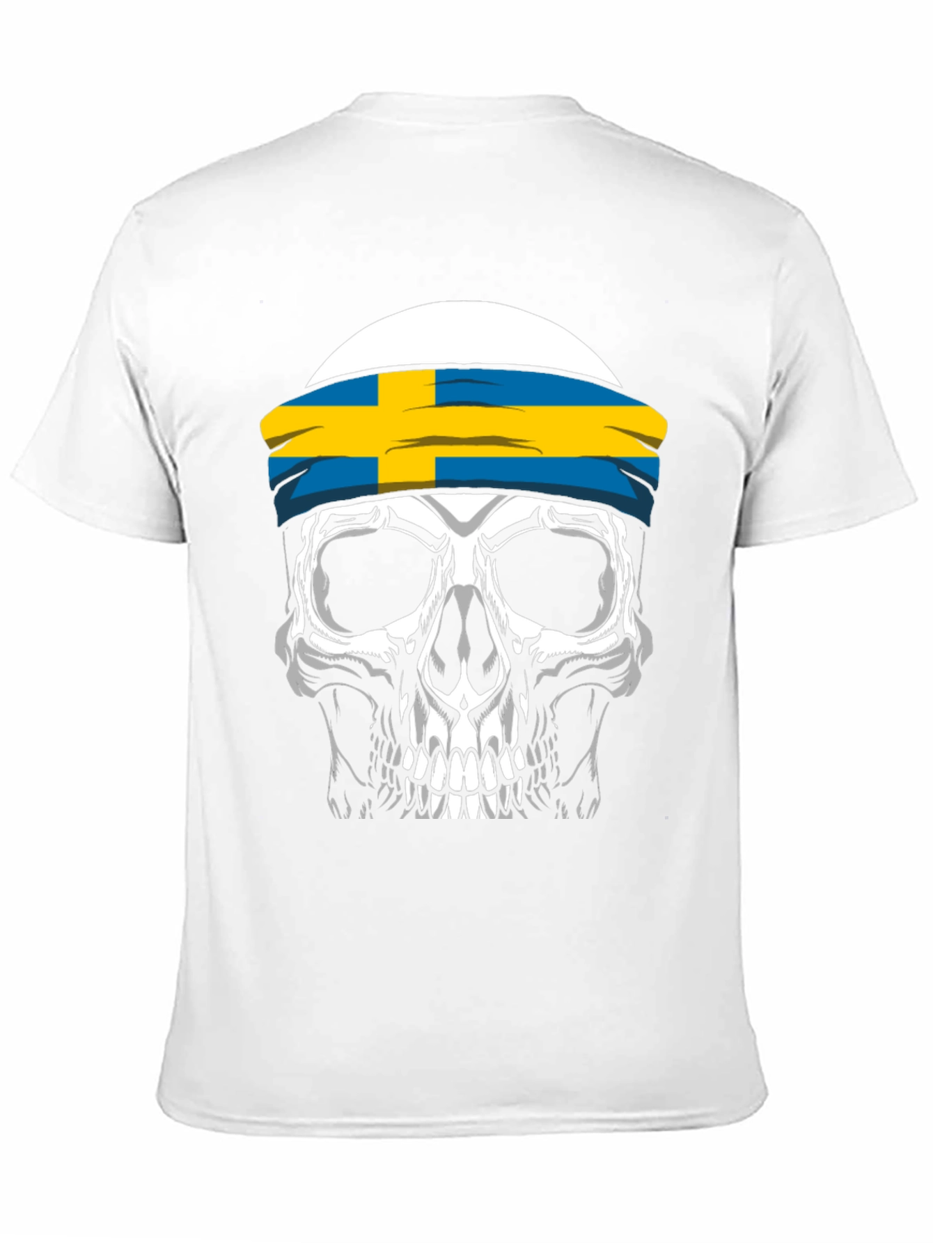 Skull Sweden Flag T-Shirt