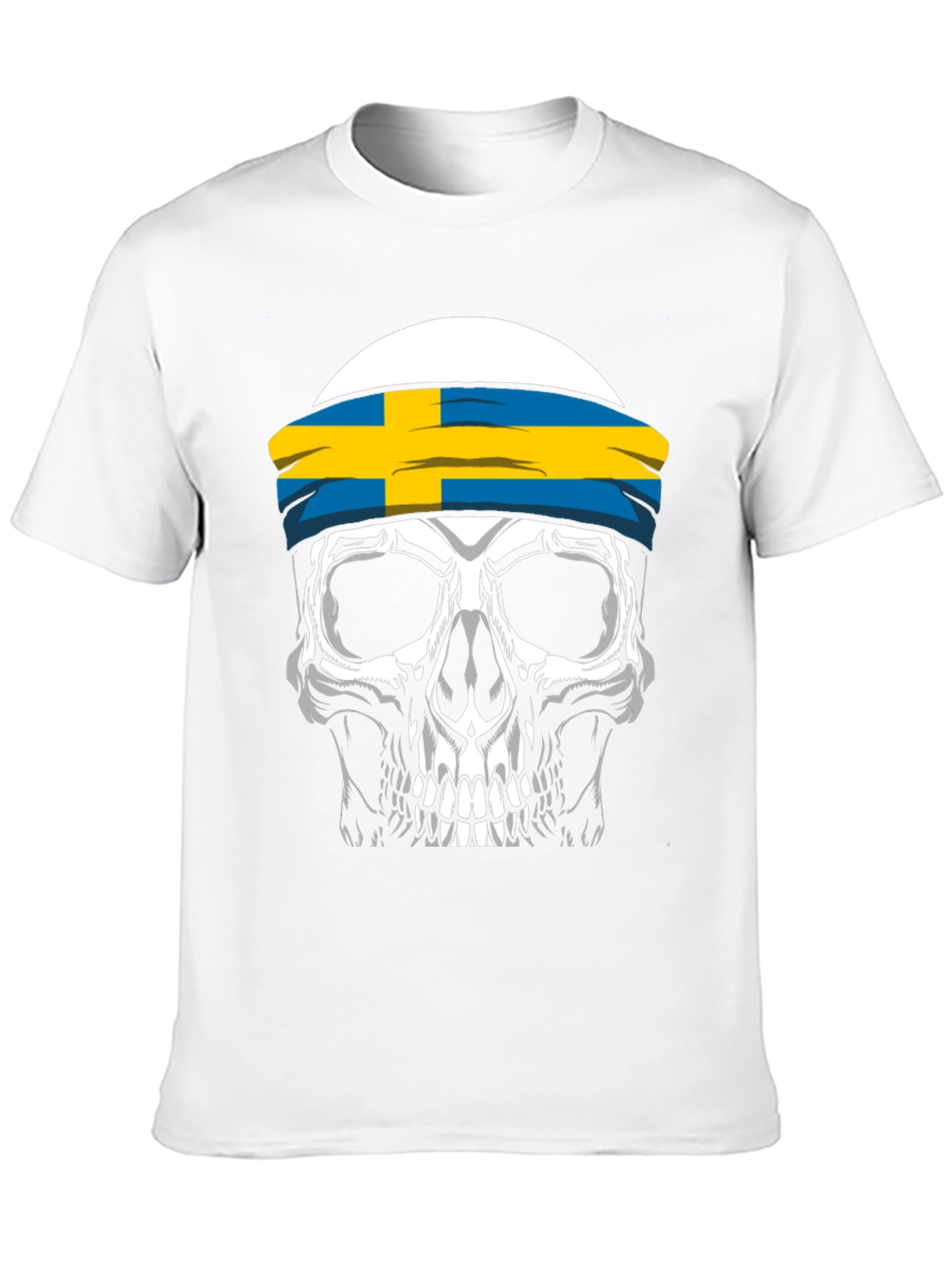 Skull Sweden Flag T-Shirt