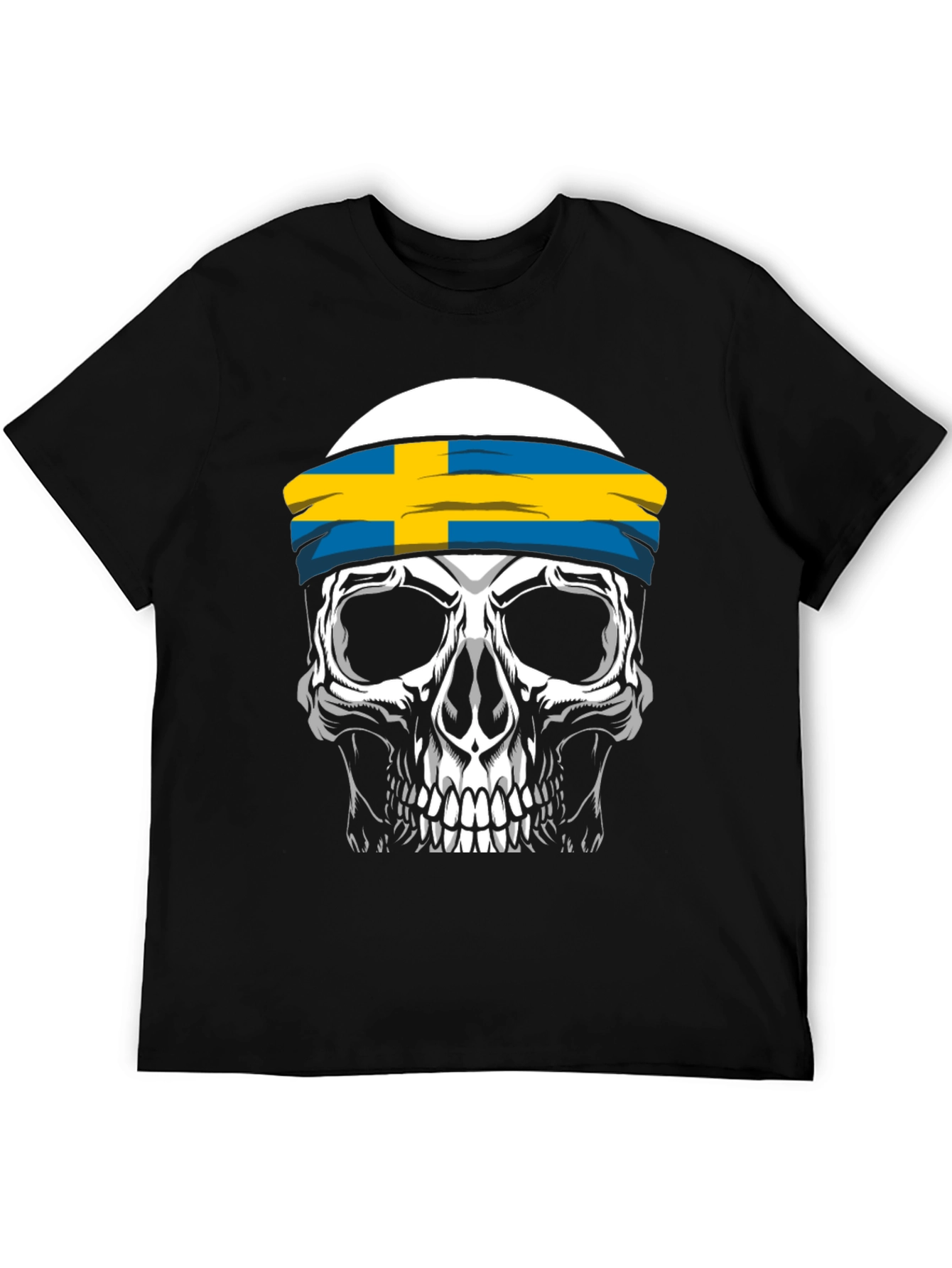Skull Sweden Flag T-Shirt