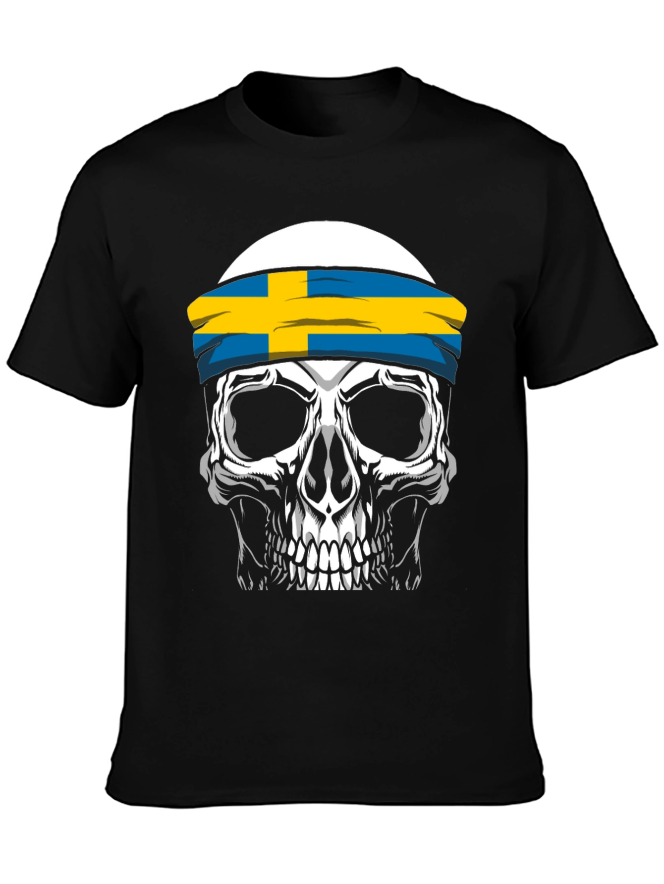 Skull Sweden Flag T-Shirt