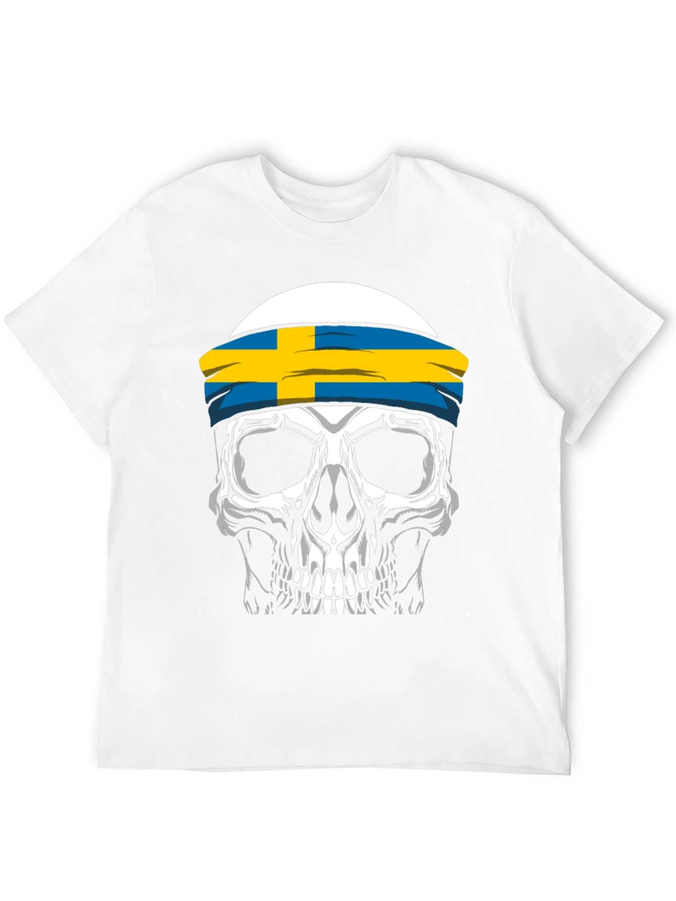 Skull Sweden Flag T-Shirt