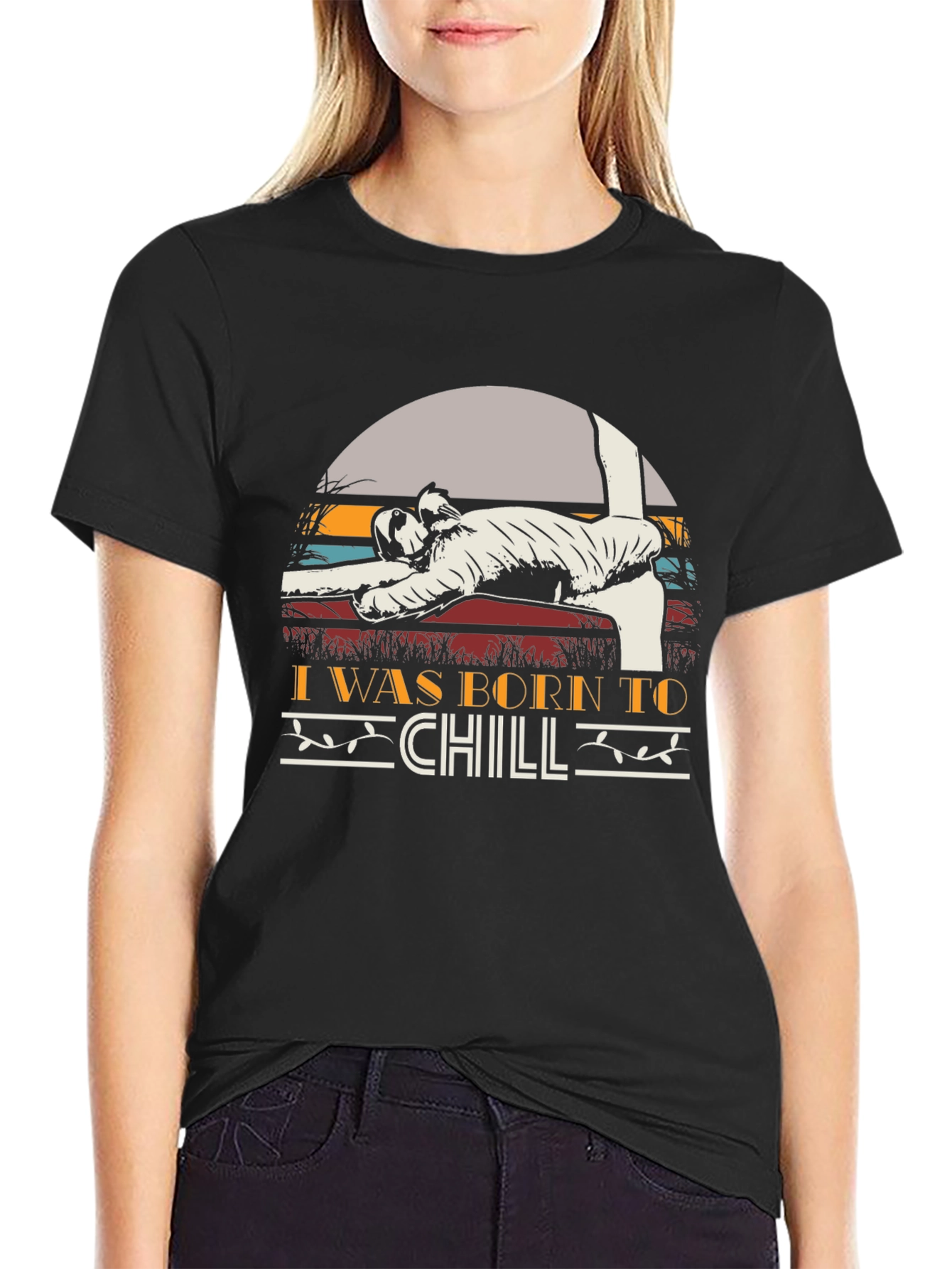 Born To Chill T-Shirt Funny Relaxing Tee