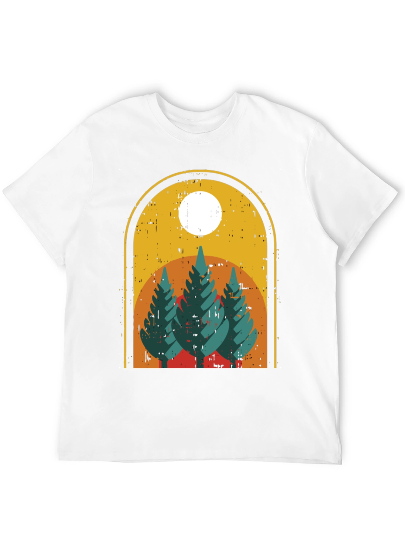 Retro Mountainscape Graphic Tee