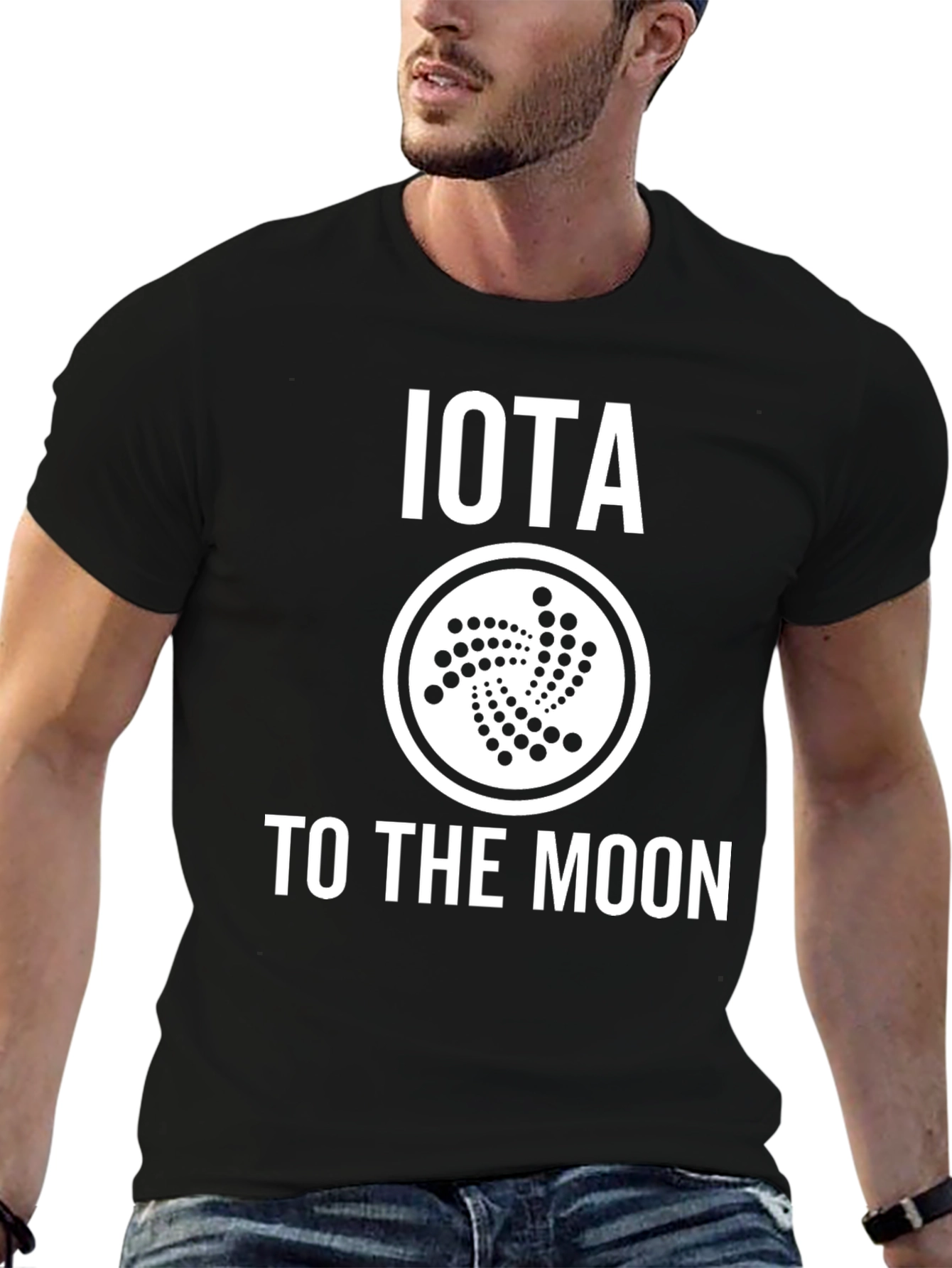IOTA to the Moon Crypto T-Shirt - Black
