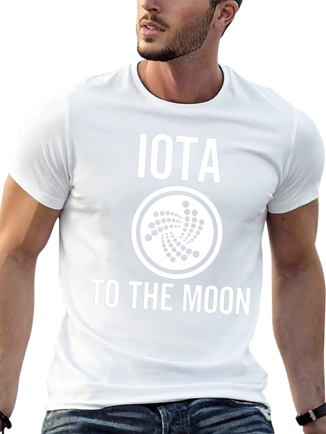 IOTA to the Moon Crypto T-Shirt - Black