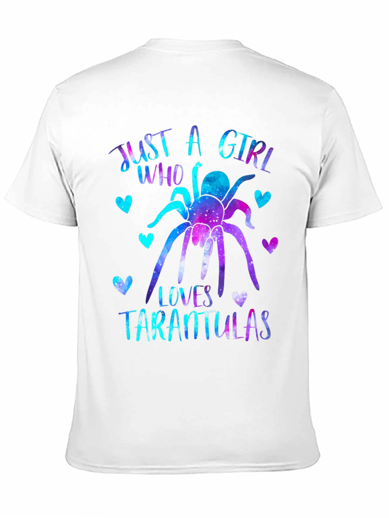 Girl Who Loves Tarantulas T-Shirt - Galaxy Design