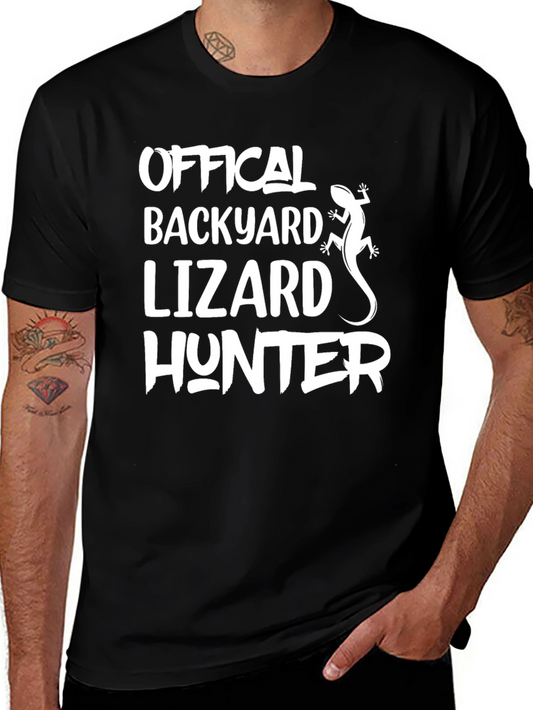 Official Backyard Lizard Hunter Graphic T-Shirt