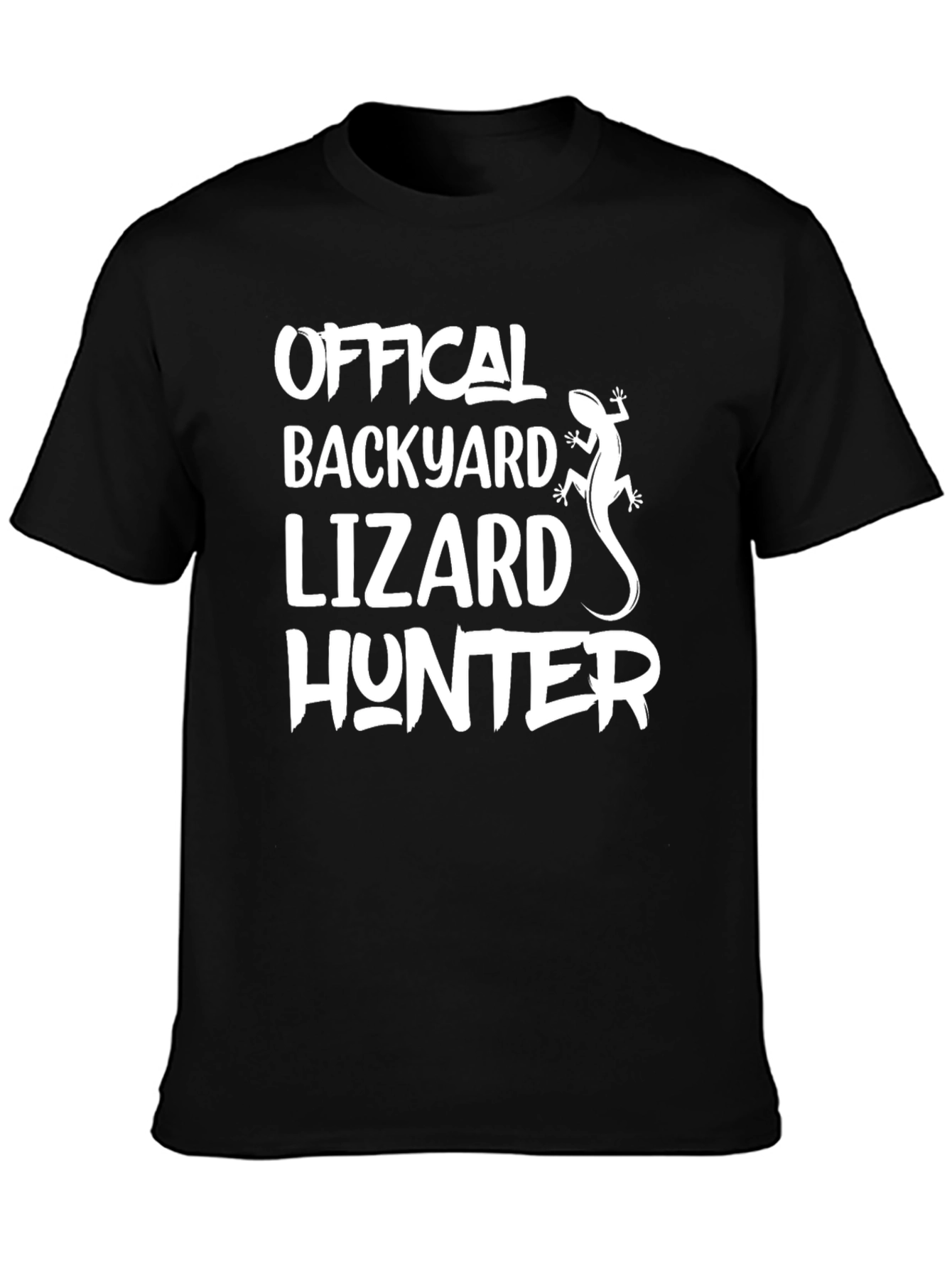 Official Backyard Lizard Hunter Graphic T-Shirt