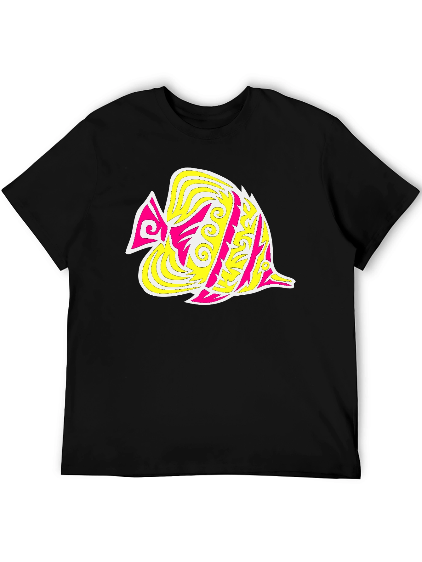 Funky Fish Graphic Tee - Stylish Black T-Shirt