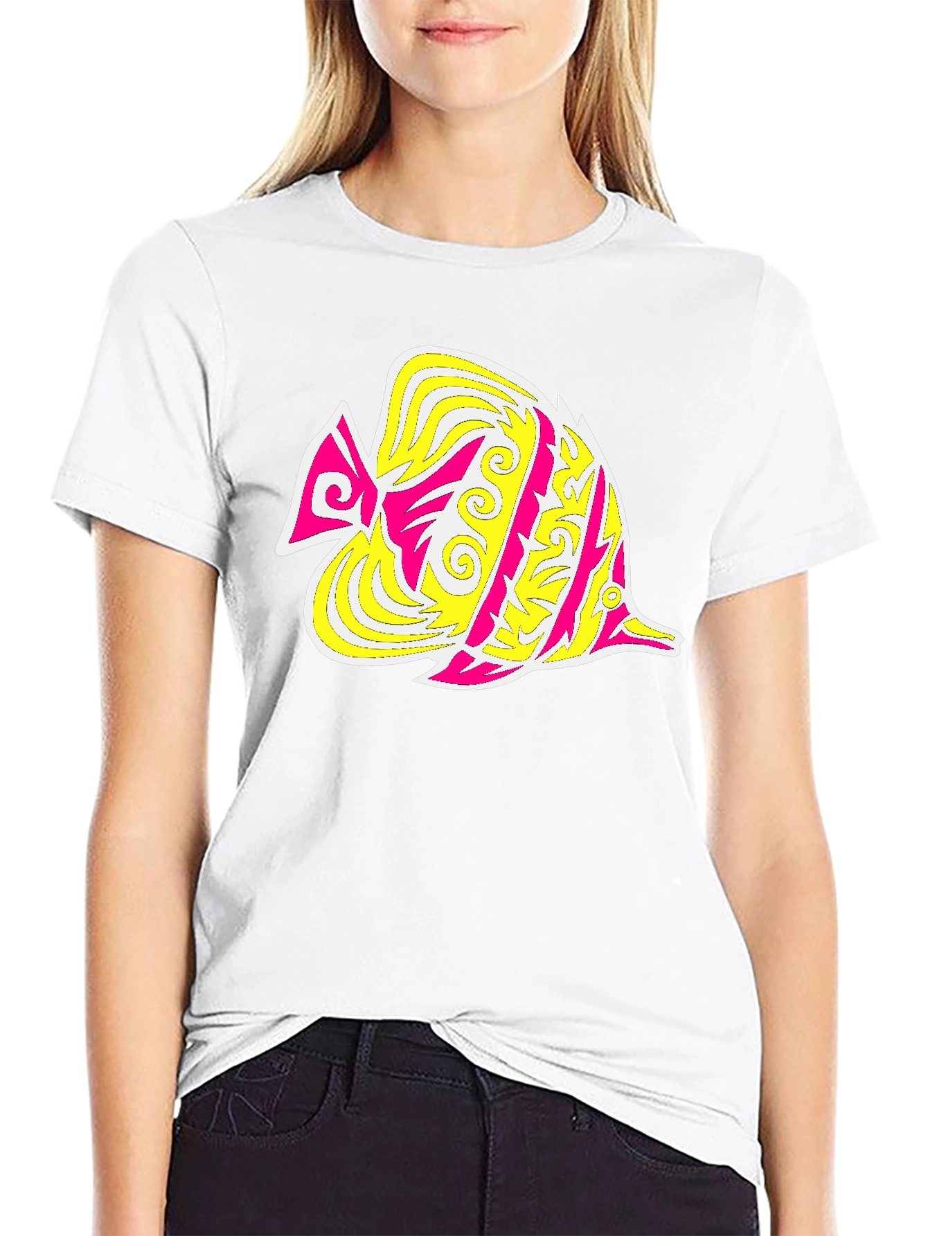 Funky Fish Graphic Tee - Stylish Black T-Shirt