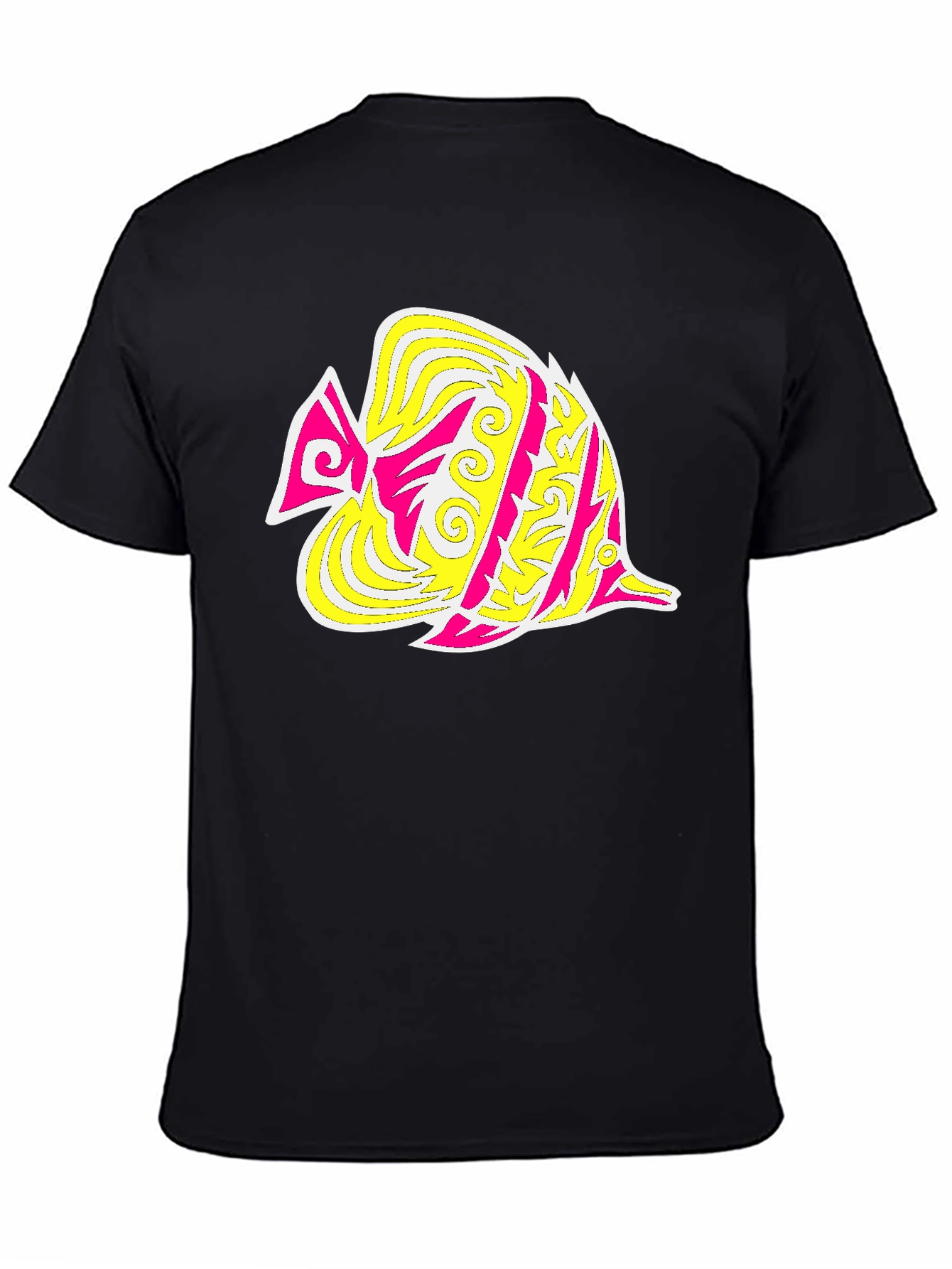 Funky Fish Graphic Tee - Stylish Black T-Shirt
