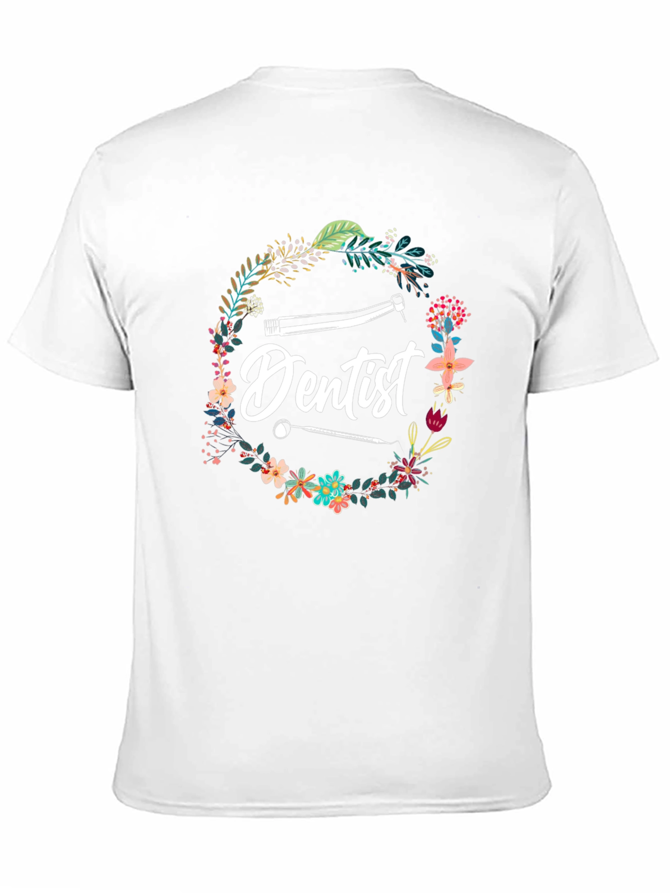 Dentist Floral Graphic T-Shirt