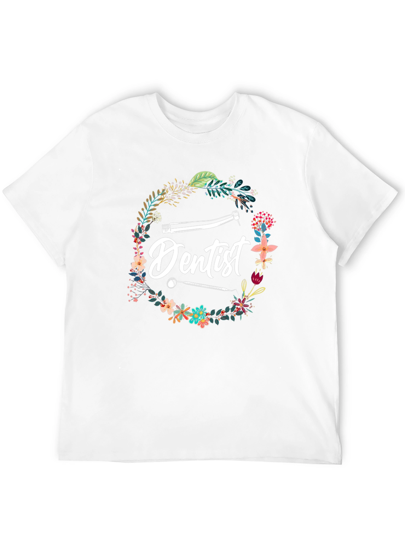 Dentist Floral Graphic T-Shirt