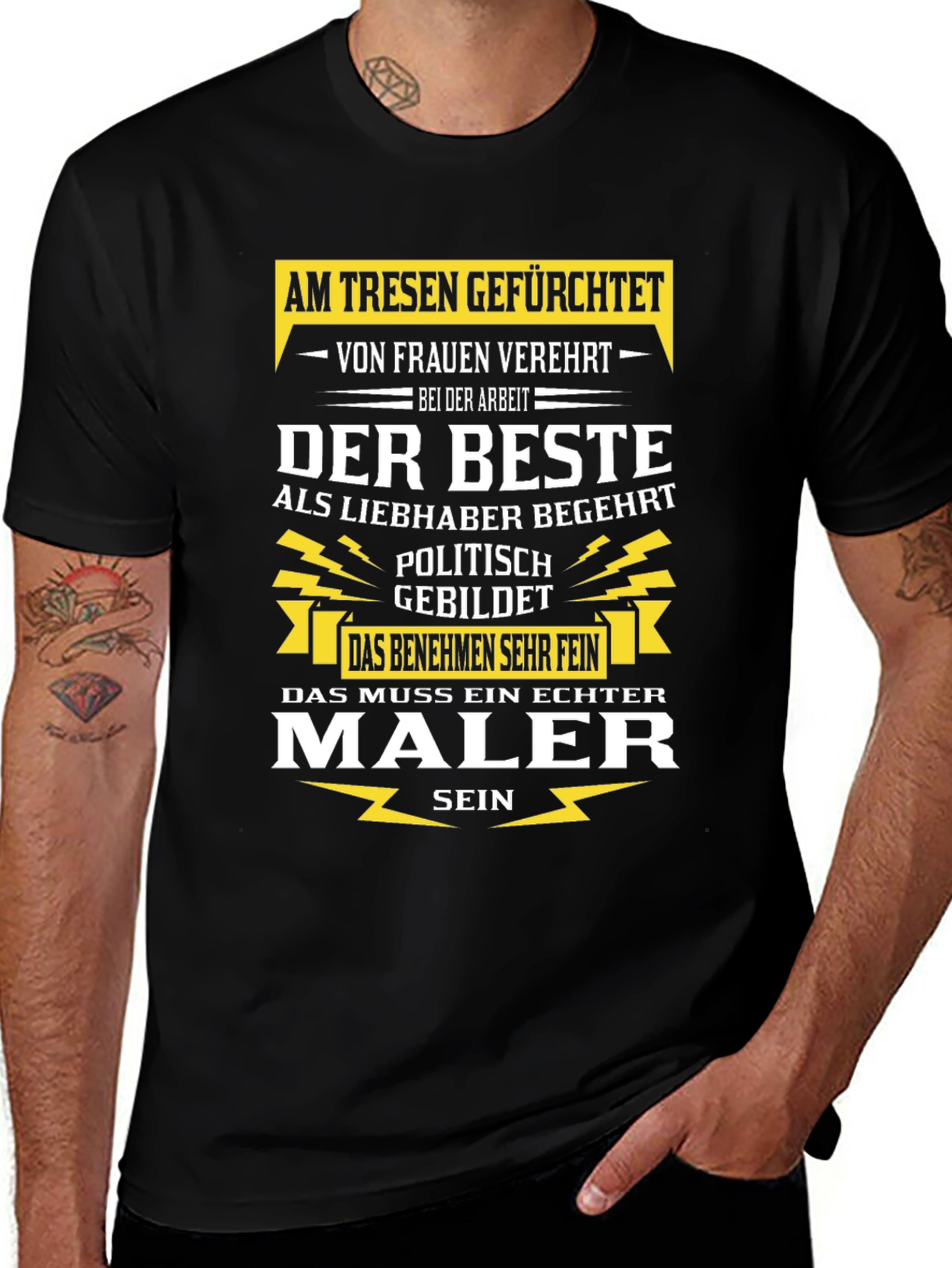 Painter T-Shirt: Am Tresen Gefürchtet